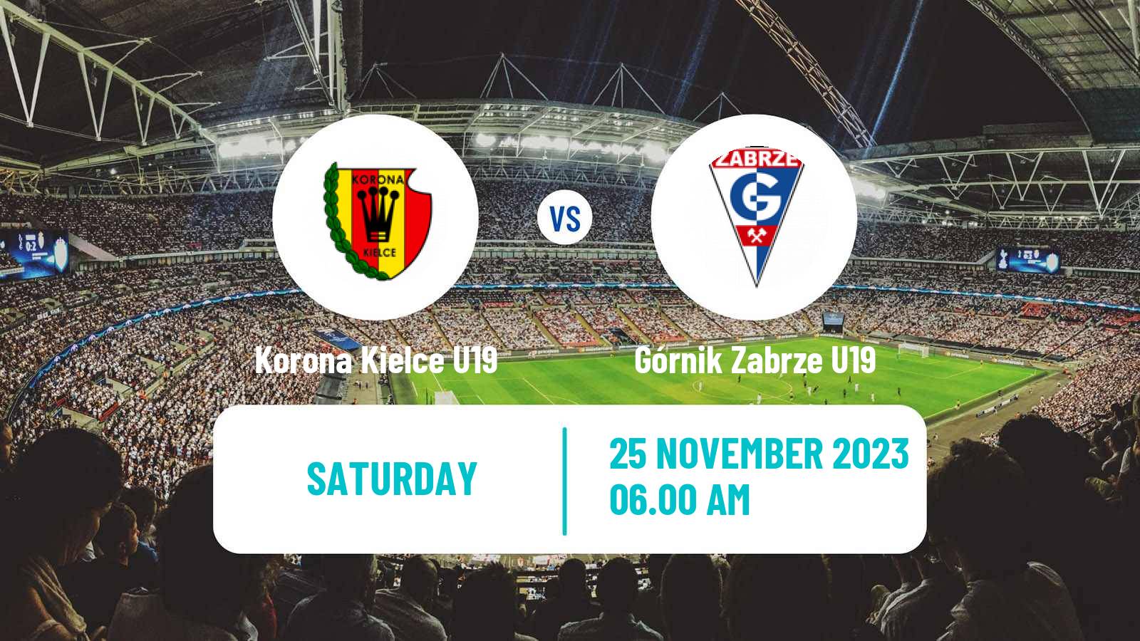 Soccer Polish Central Youth League Korona Kielce U19 - Górnik Zabrze U19