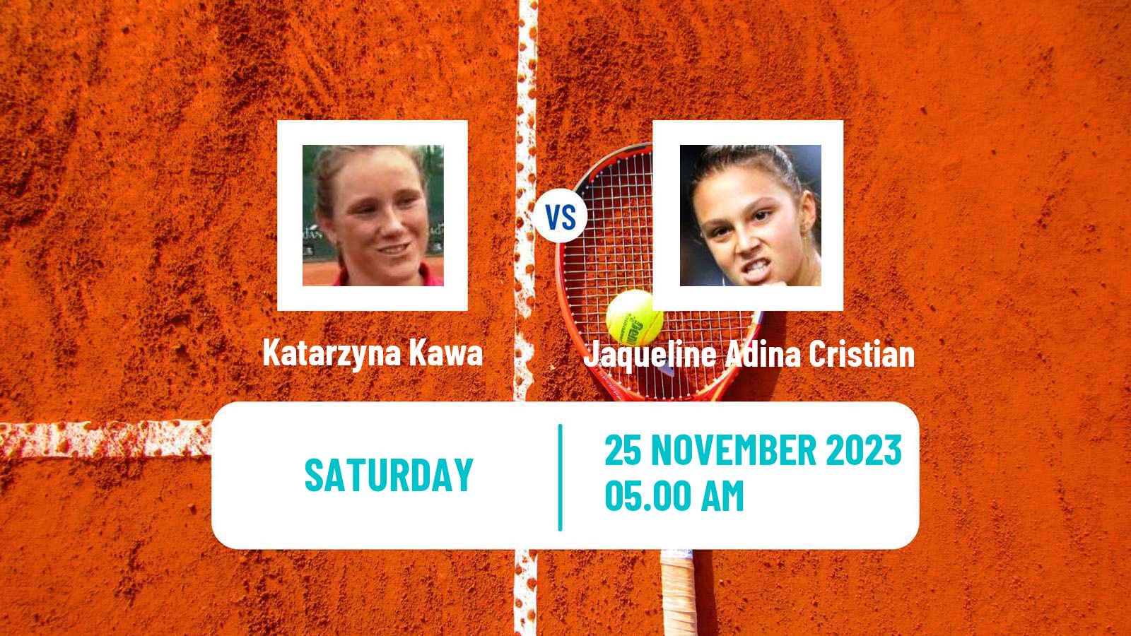 Tennis ITF W100 Valencia Women Katarzyna Kawa - Jaqueline Adina Cristian
