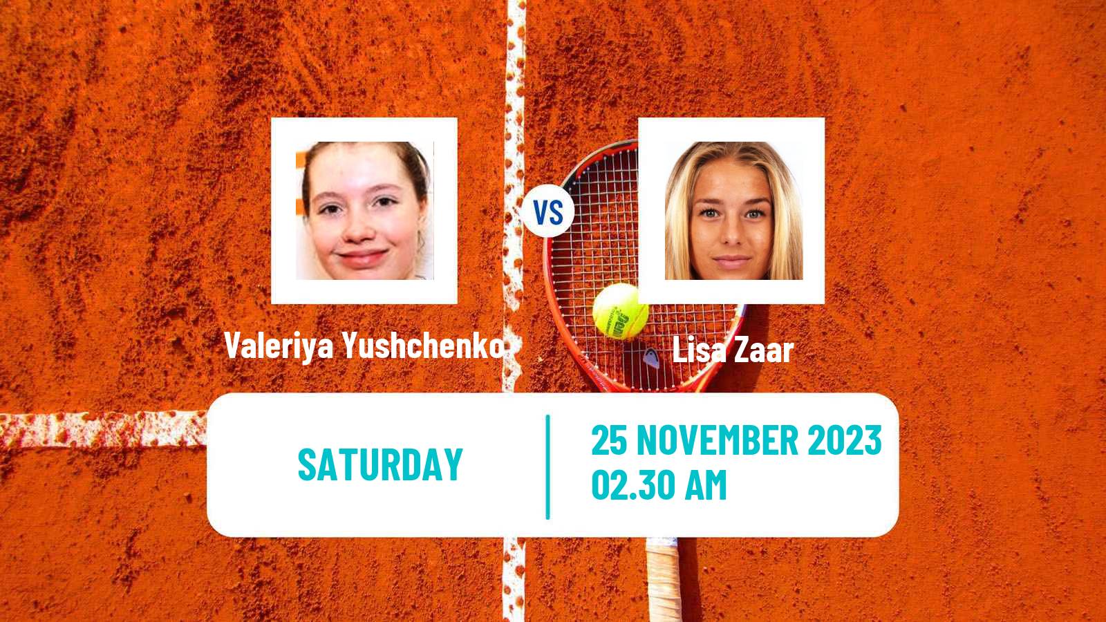 Tennis ITF W15 Antalya 19 Women Valeriya Yushchenko - Lisa Zaar