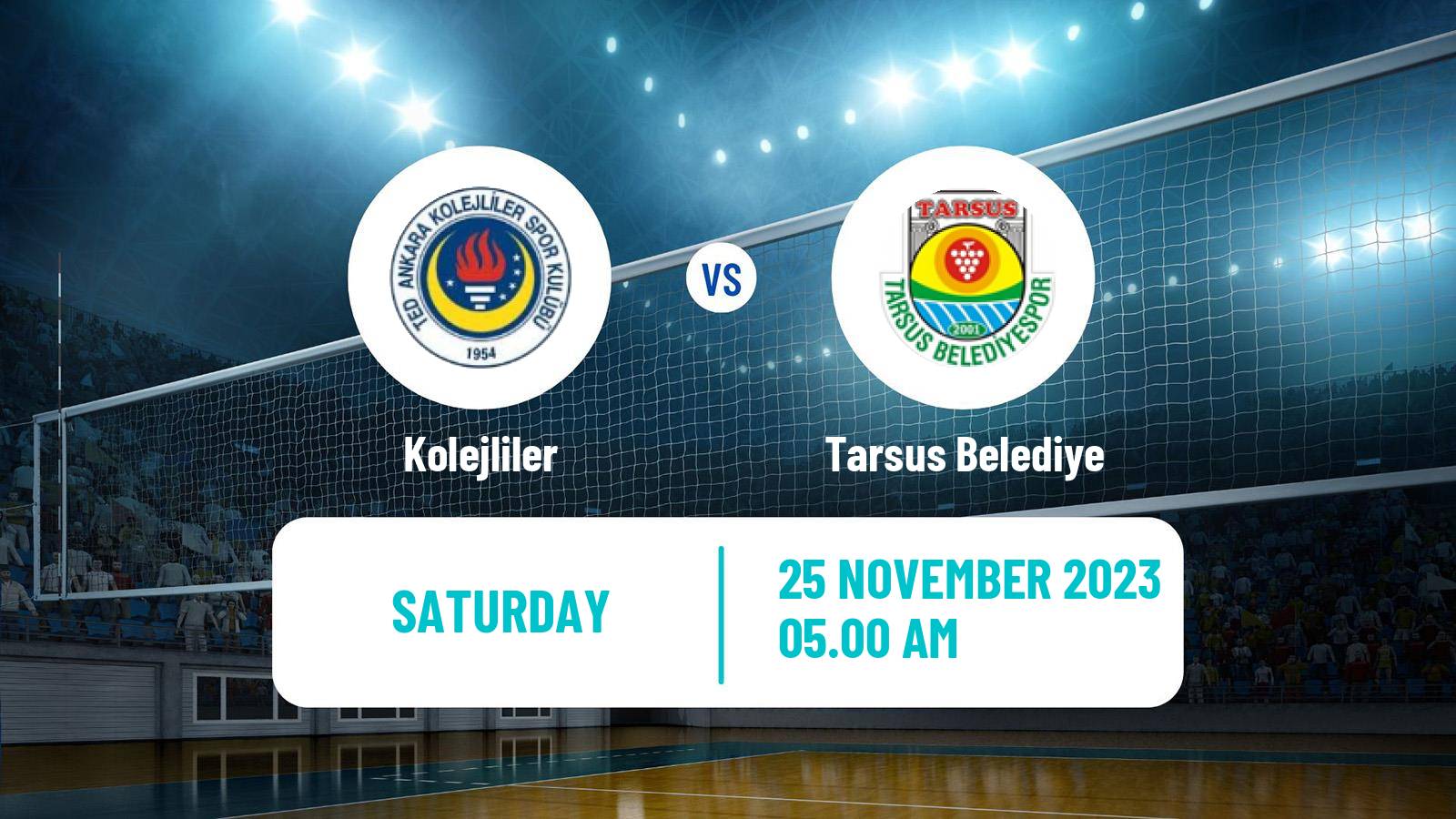 Volleyball Turkish 1 Ligi Volleyball Women Kolejliler - Tarsus Belediye