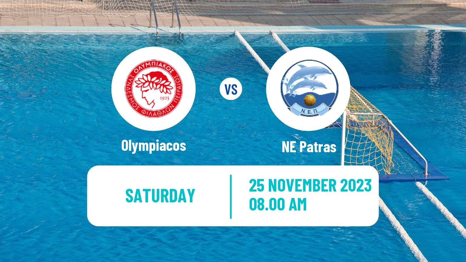 Water polo Greek A1 Water Polo Olympiacos - Patras