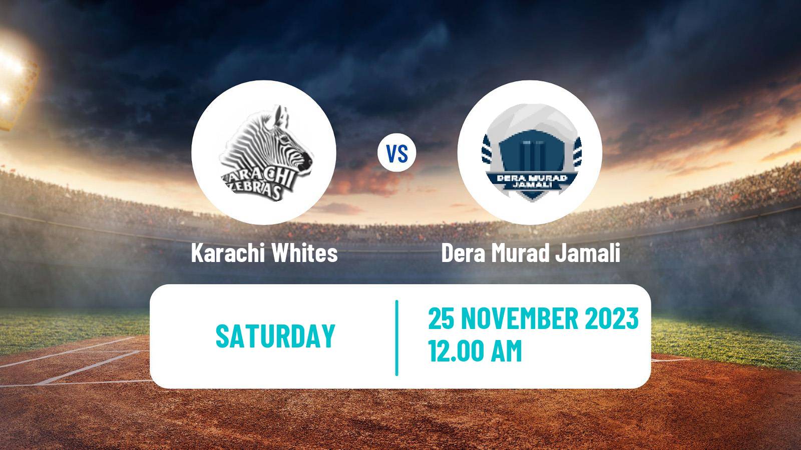 Cricket Pakistan T-20 Cup Karachi Whites - Dera Murad Jamali