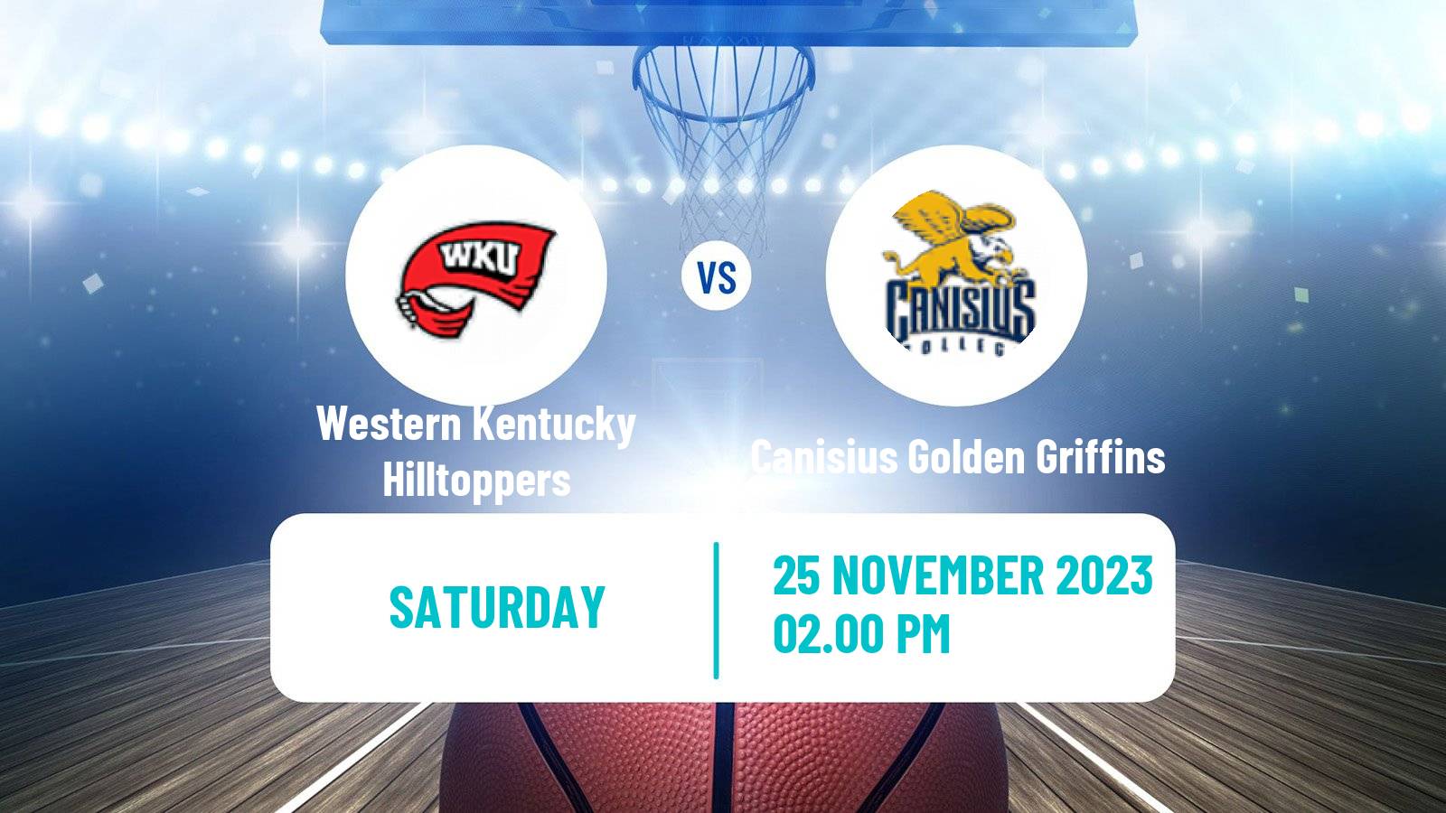 Basketball NCAA College Basketball Western Kentucky Hilltoppers - Canisius Golden Griffins
