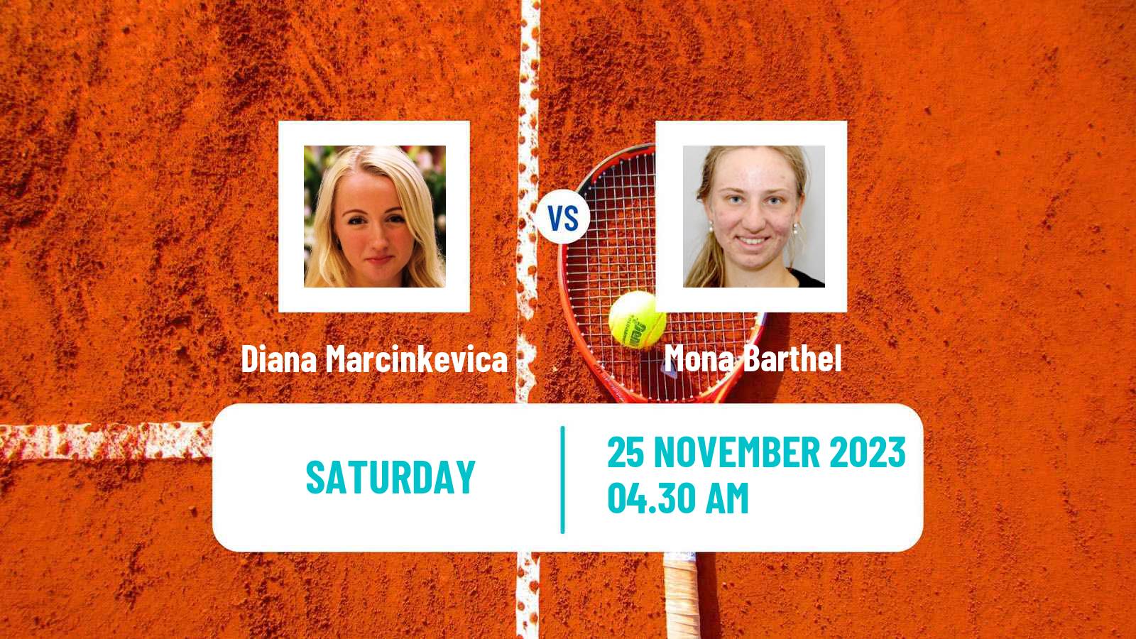 Tennis ITF W25 Ortisei Women Diana Marcinkevica - Mona Barthel