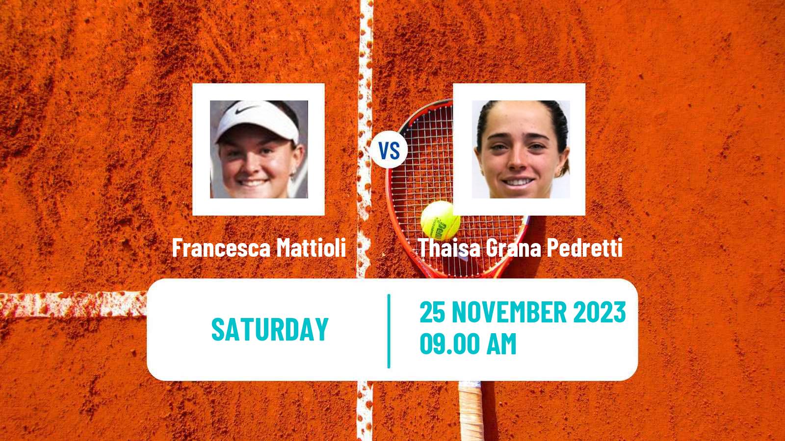 Tennis ITF W15 Cordoba Women Francesca Mattioli - Thaisa Grana Pedretti