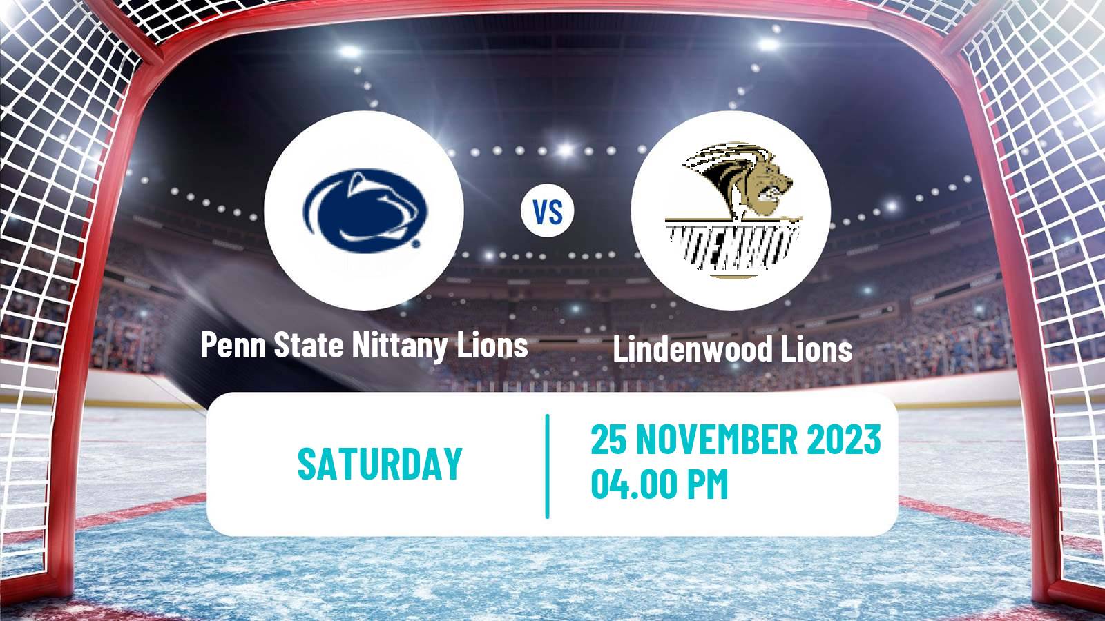 Hockey NCAA Hockey Penn State Nittany Lions - Lindenwood Lions