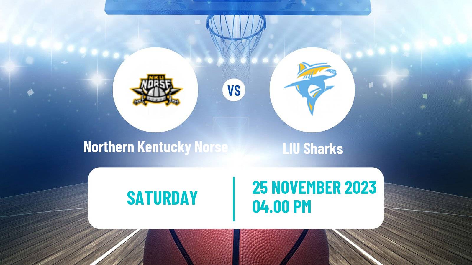 Basketball NCAA College Basketball Northern Kentucky Norse - LIU Sharks