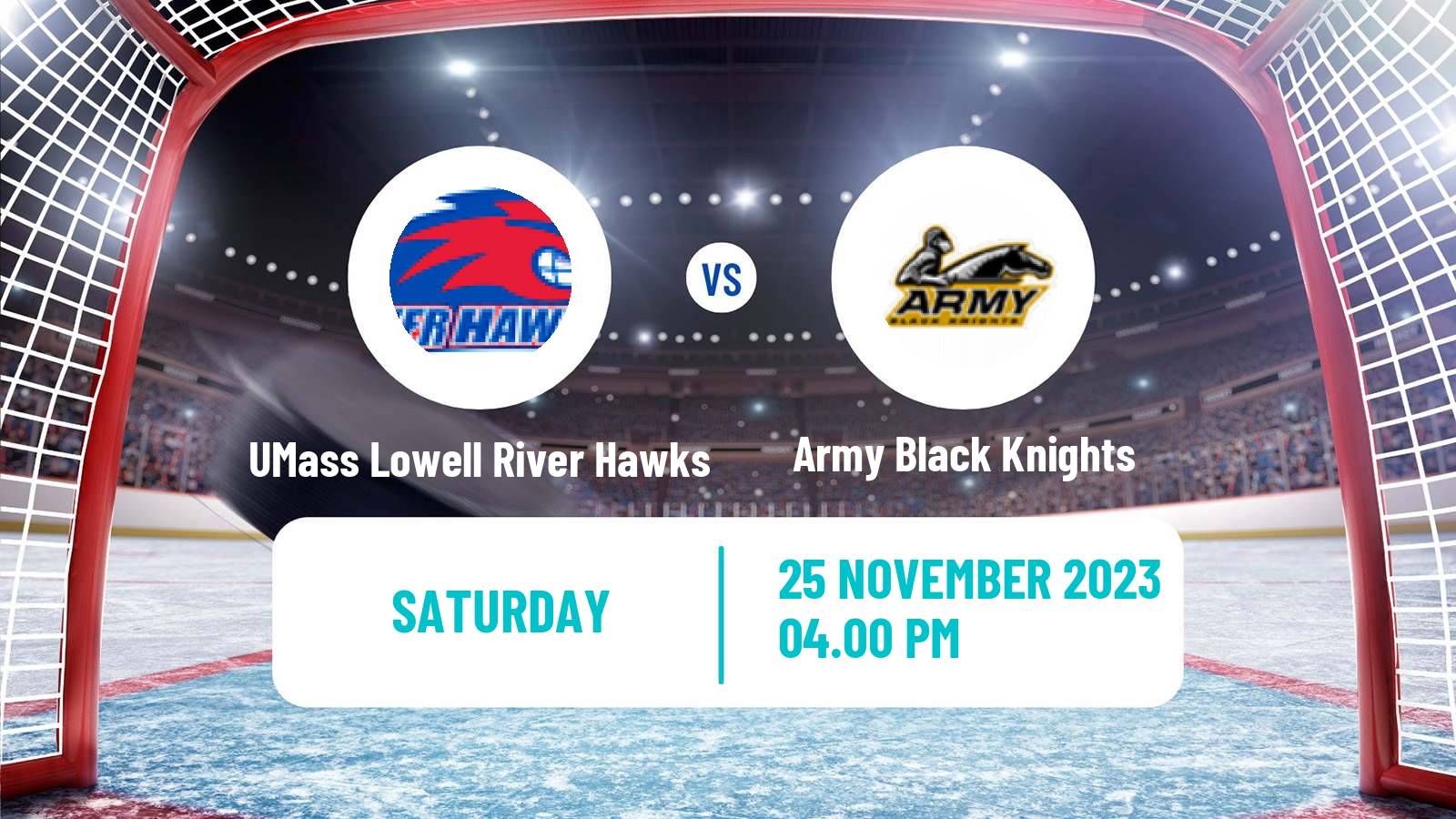 Hockey NCAA Hockey UMass Lowell River Hawks - Army Black Knights