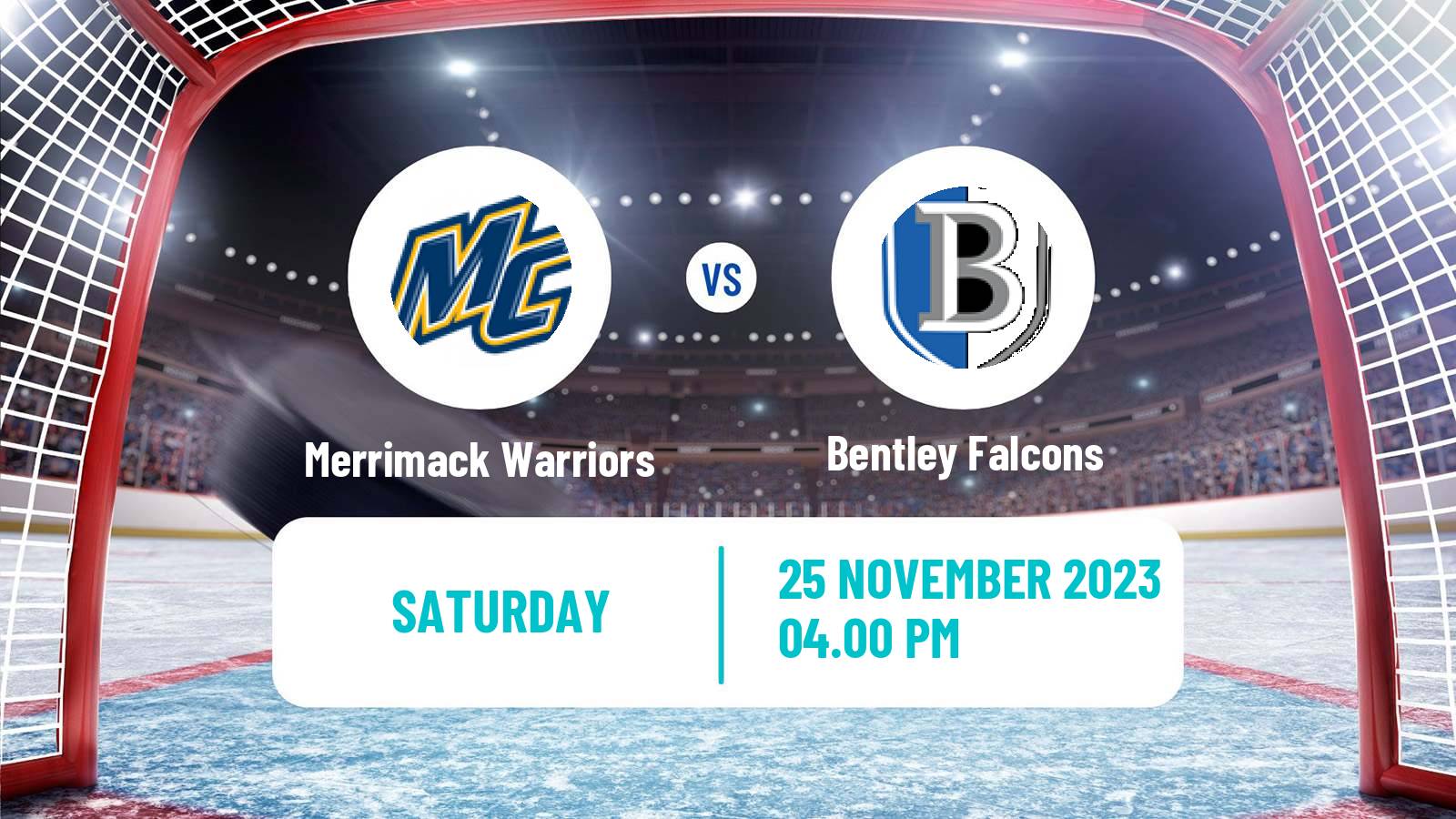 Hockey NCAA Hockey Merrimack Warriors - Bentley Falcons