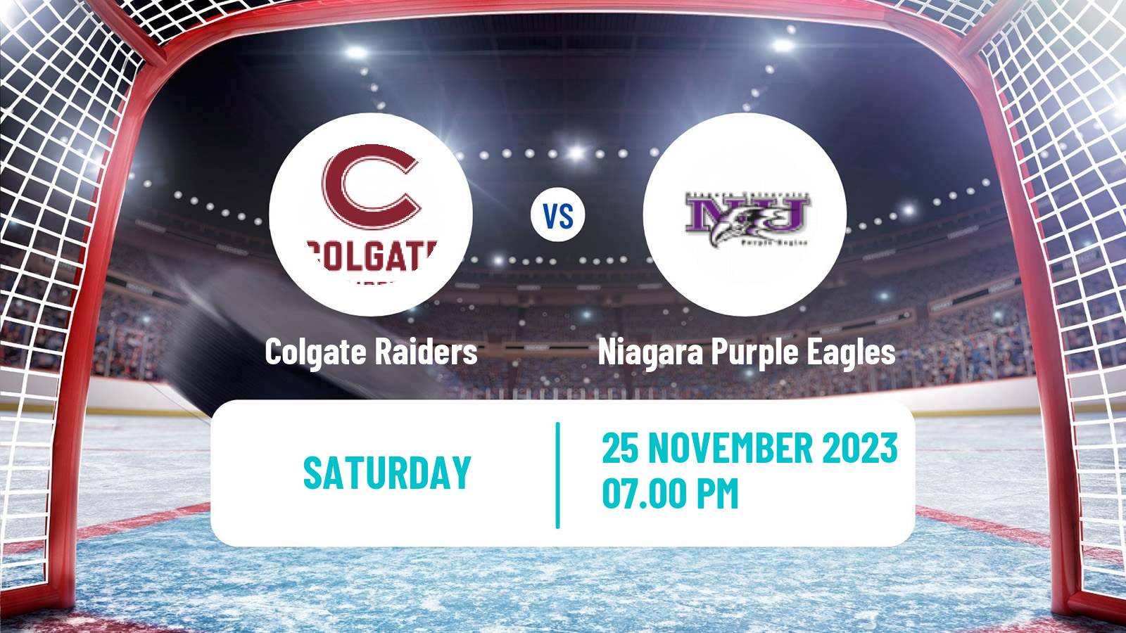 Hockey NCAA Hockey Colgate Raiders - Niagara Purple Eagles