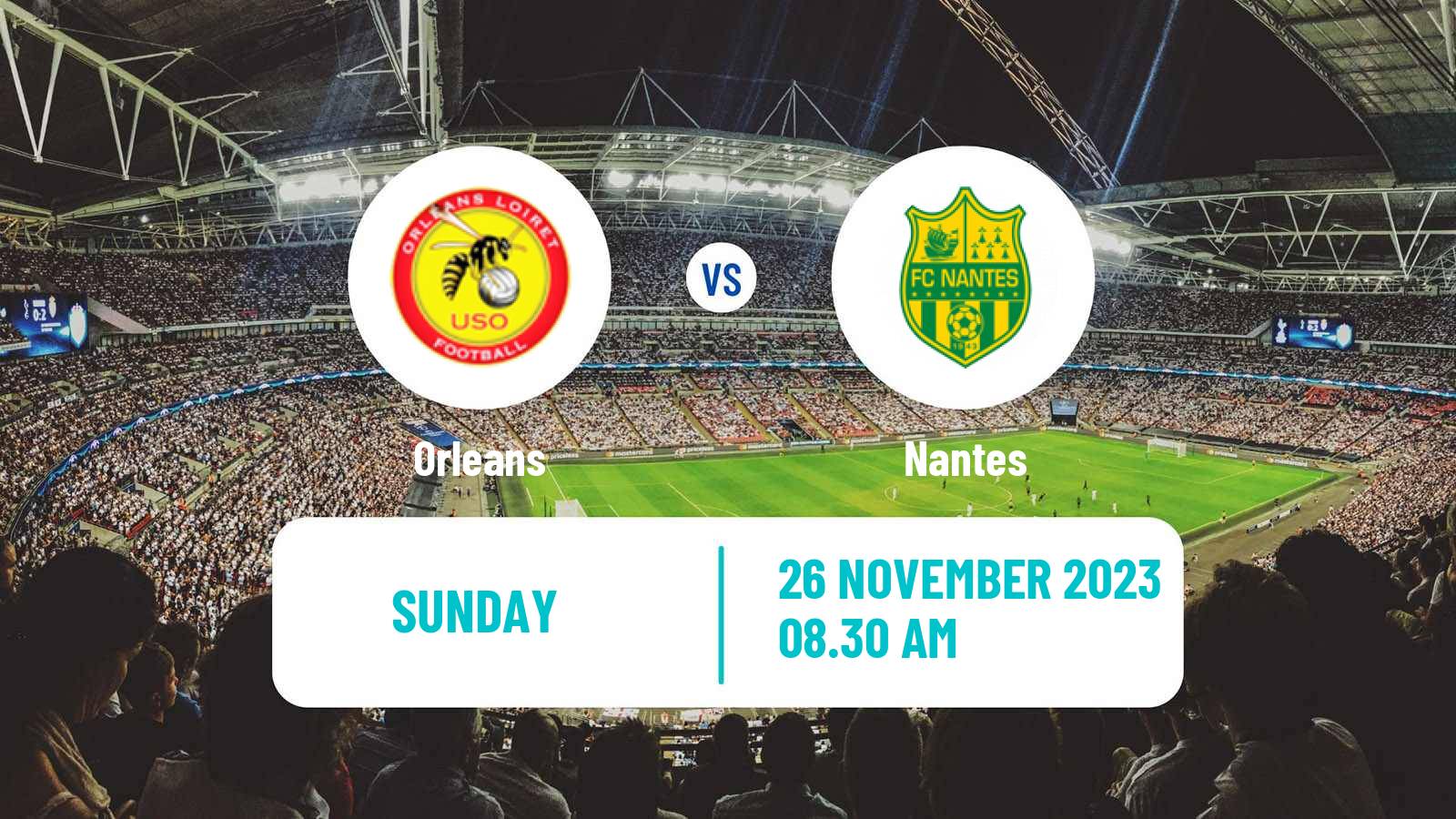 Soccer French Division 2 Women Orleans - Nantes