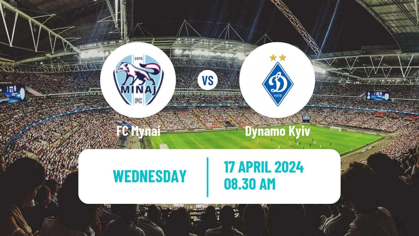 Soccer Ukrainian Premier League Mynai - Dynamo Kyiv