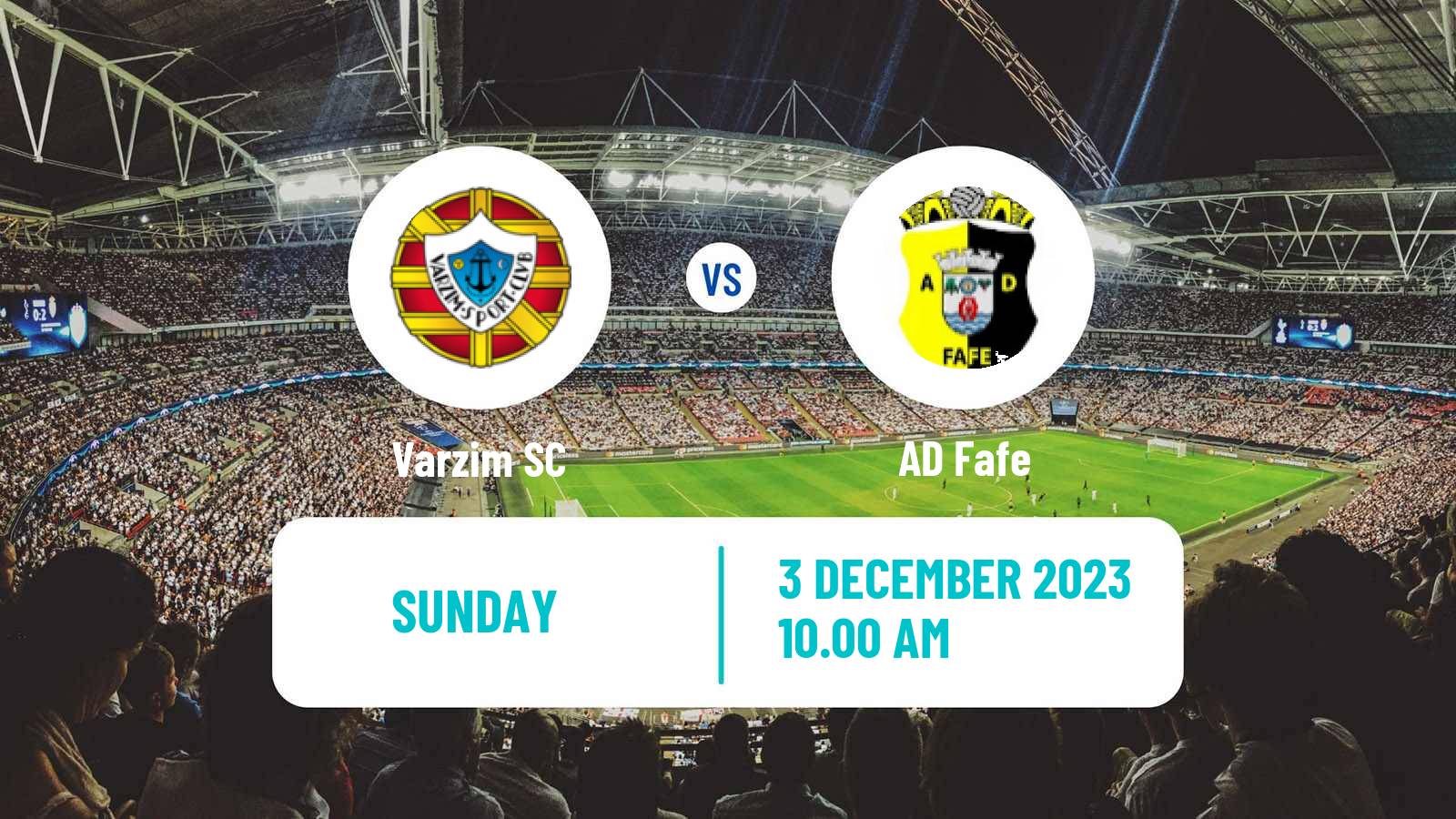Soccer Portuguese Liga 3 Varzim - Fafe