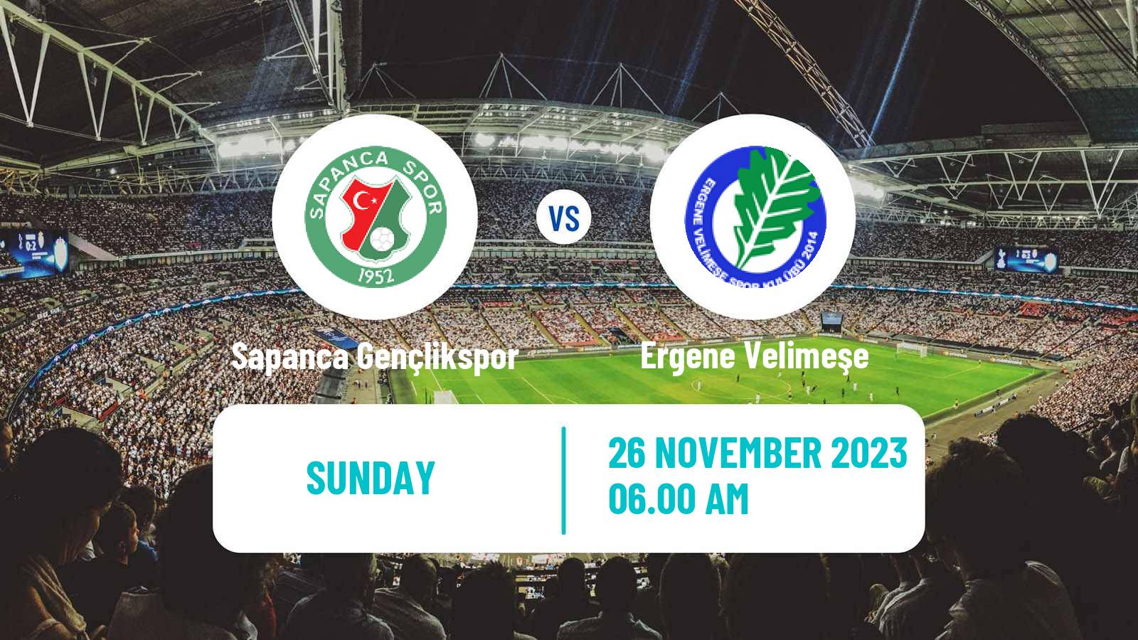 Soccer Turkish 3 Lig Group 2 Sapanca Gençlikspor - Ergene Velimeşe