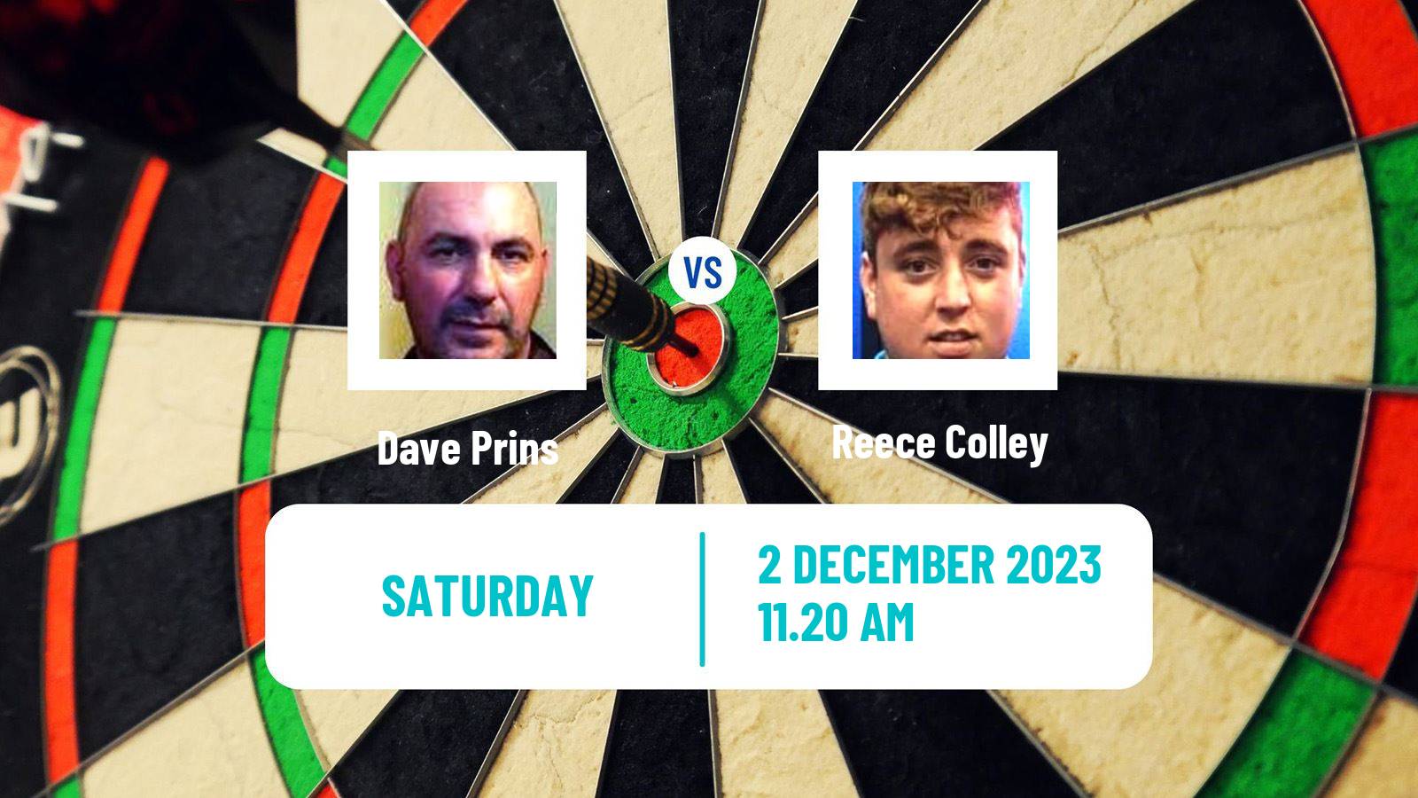 Darts Wdf World Championship Dave Prins - Reece Colley