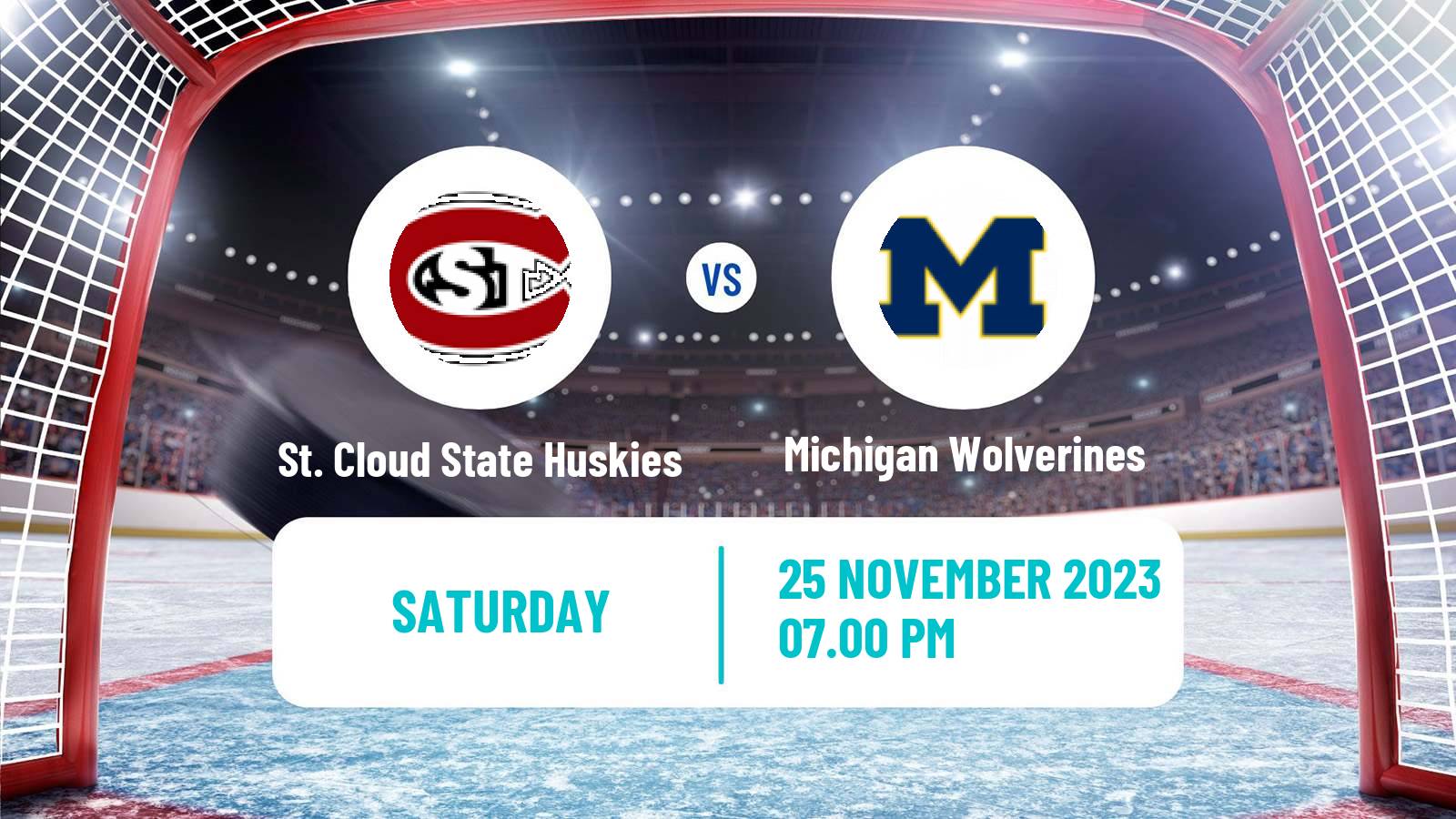 Hockey NCAA Hockey St. Cloud State Huskies - Michigan Wolverines