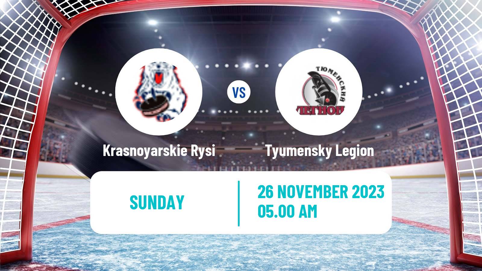 Hockey MHL Krasnoyarskie Rysi - Tyumensky Legion