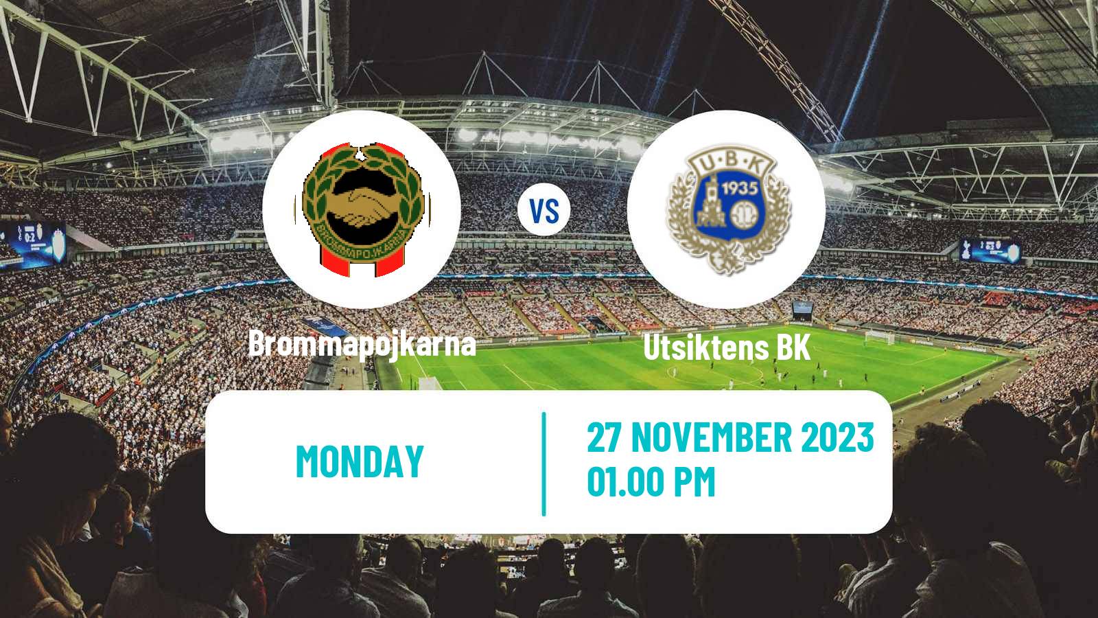 Soccer Swedish Allsvenskan Brommapojkarna - Utsikten