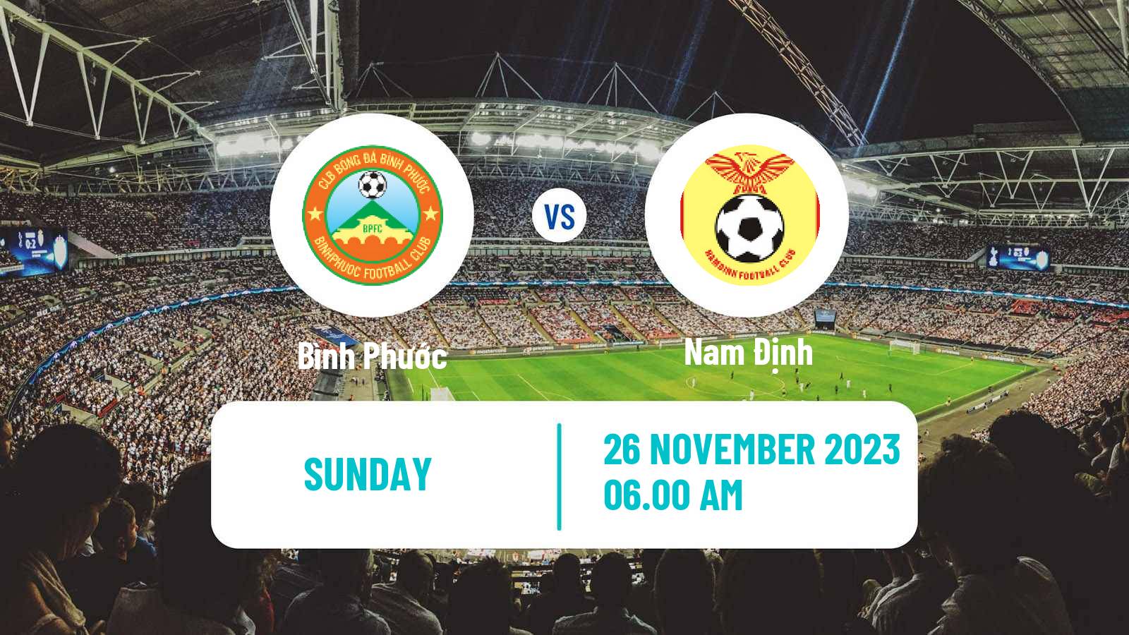 Soccer Vietnamese Cup Bình Phước - Nam Định
