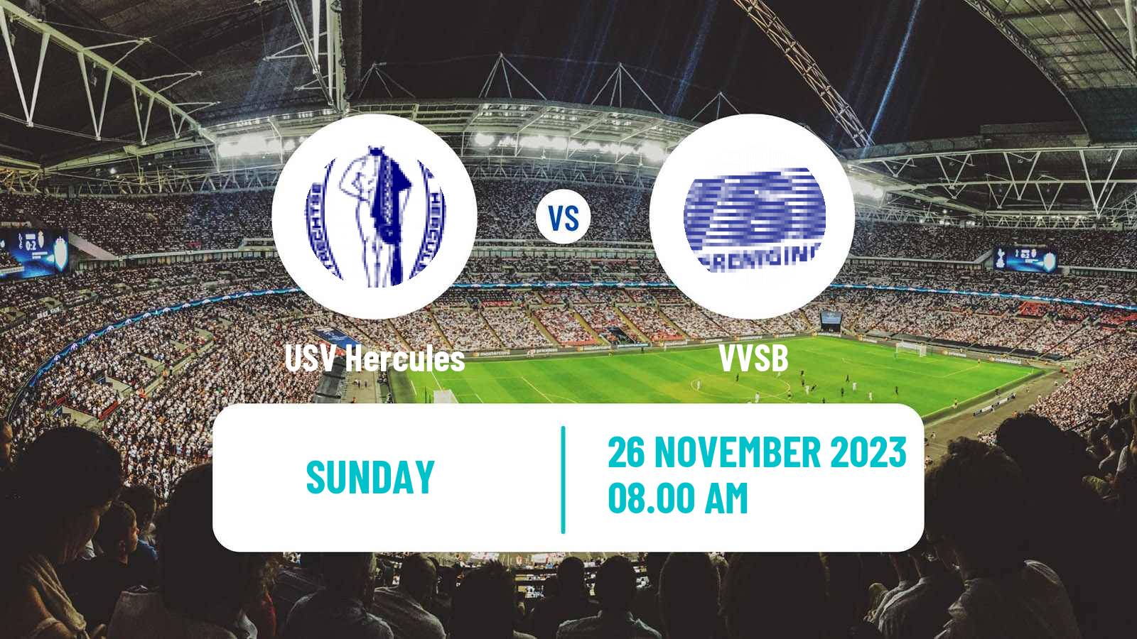 Soccer Dutch Derde Divisie USV Hercules - VVSB