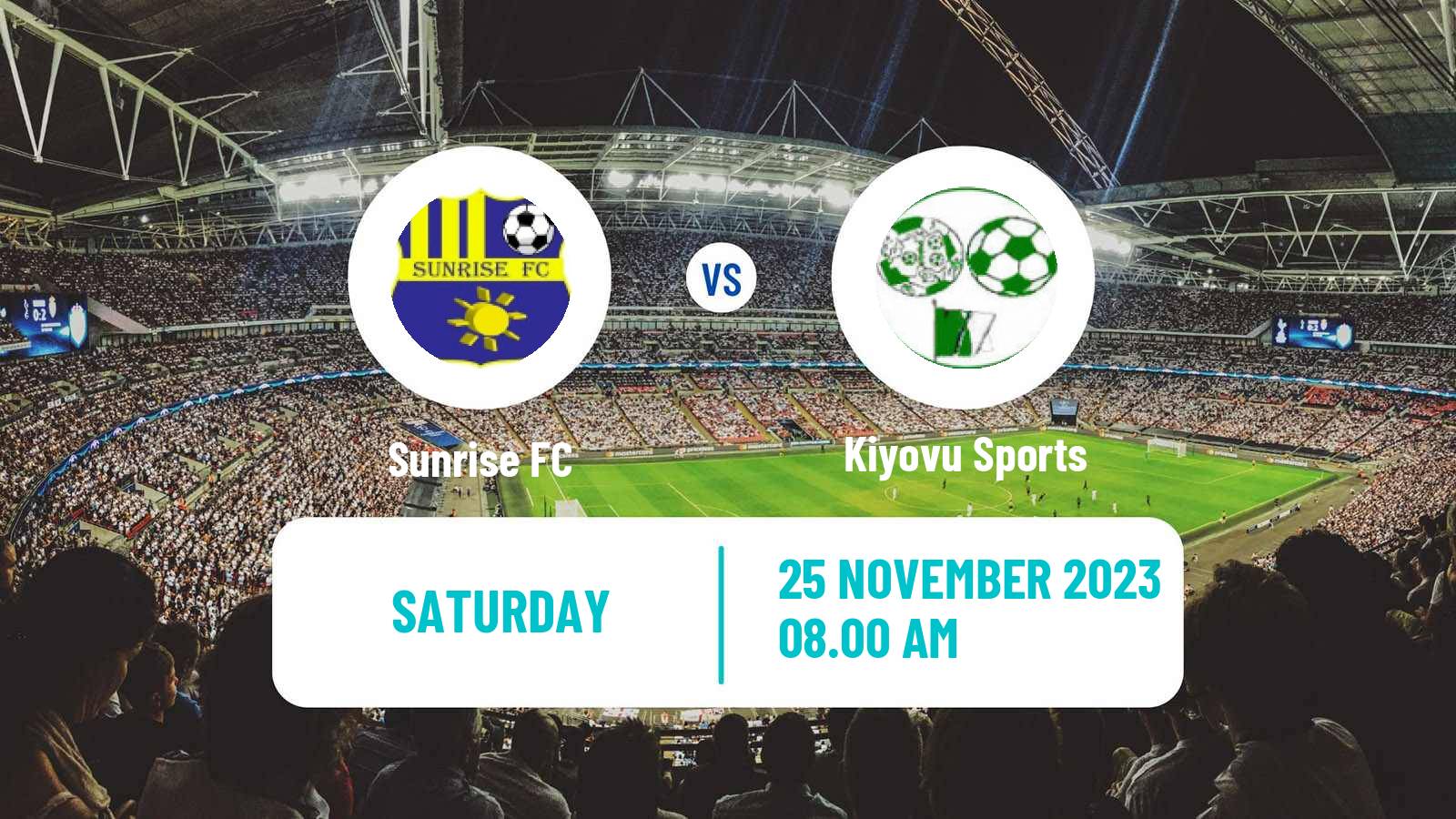 Soccer Rwanda Premier League Sunrise - Kiyovu Sports