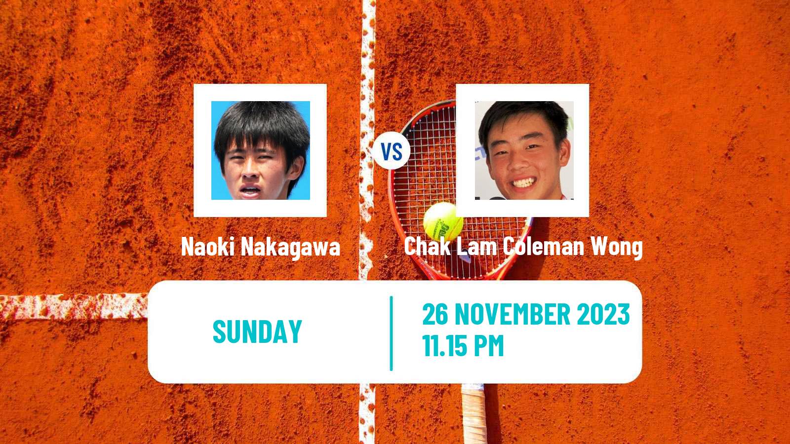 Tennis Yokkaichi Challenger Men Naoki Nakagawa - Chak Lam Coleman Wong