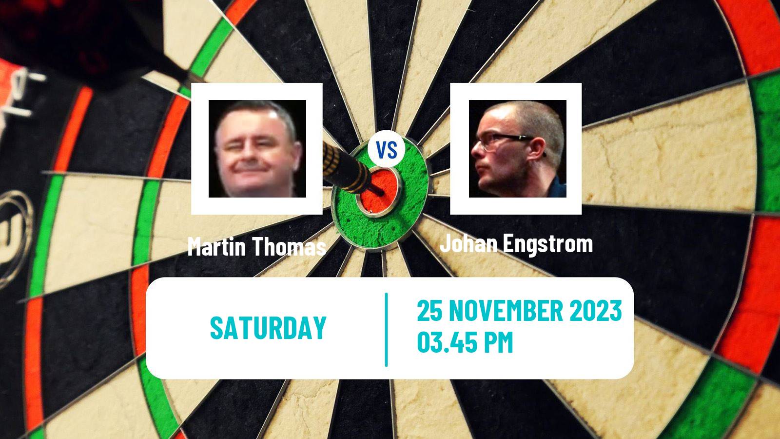 Darts Modus Super Series Martin Thomas - Johan Engstrom