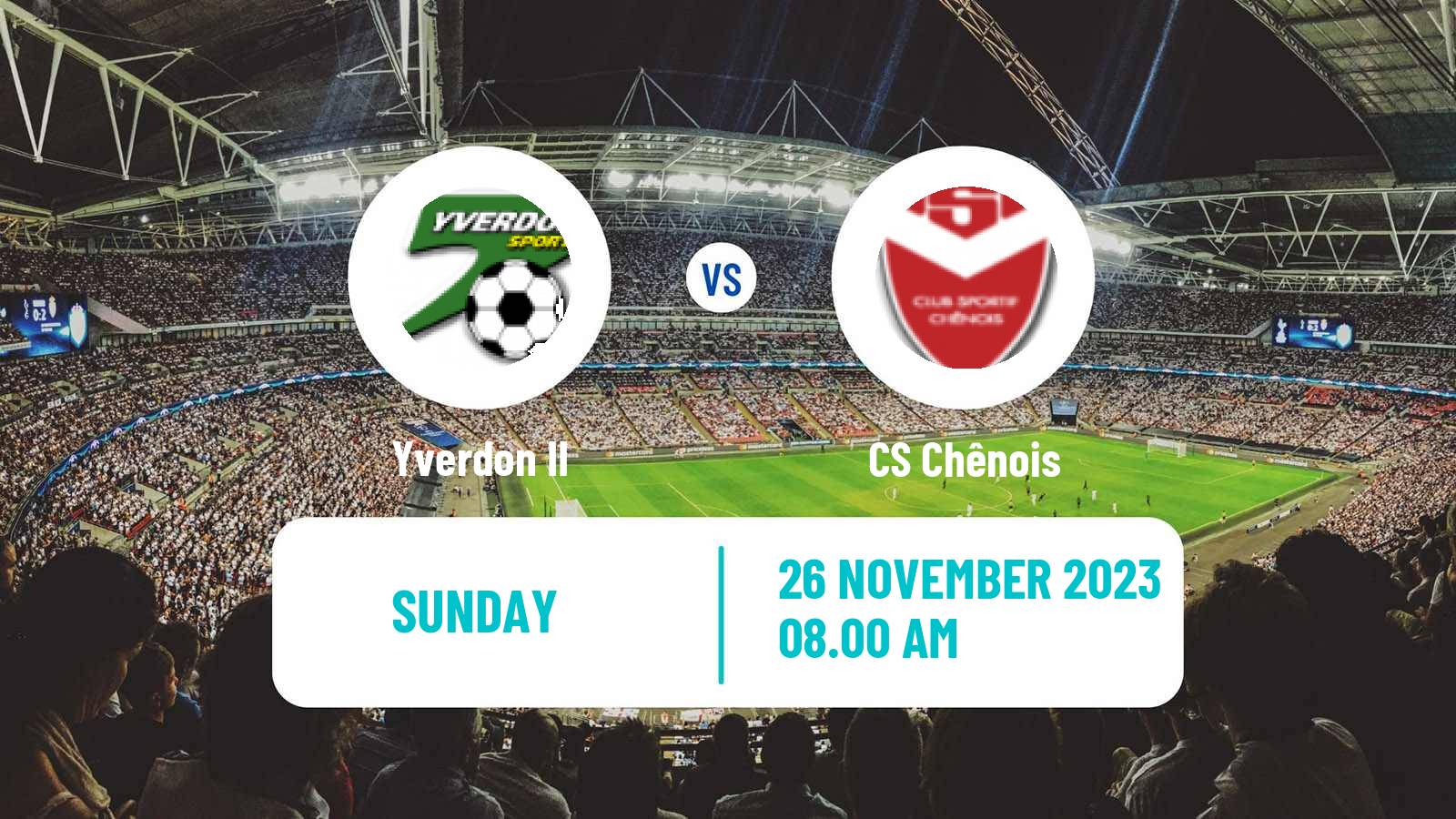 Soccer Swiss 1 Liga Classic Group 1 Yverdon II - Chênois