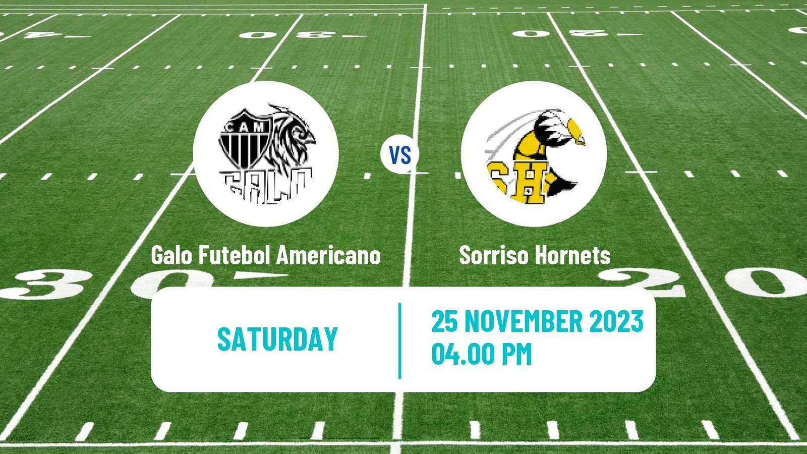 American football Brazilian BFA Galo Futebol Americano - Sorriso Hornets