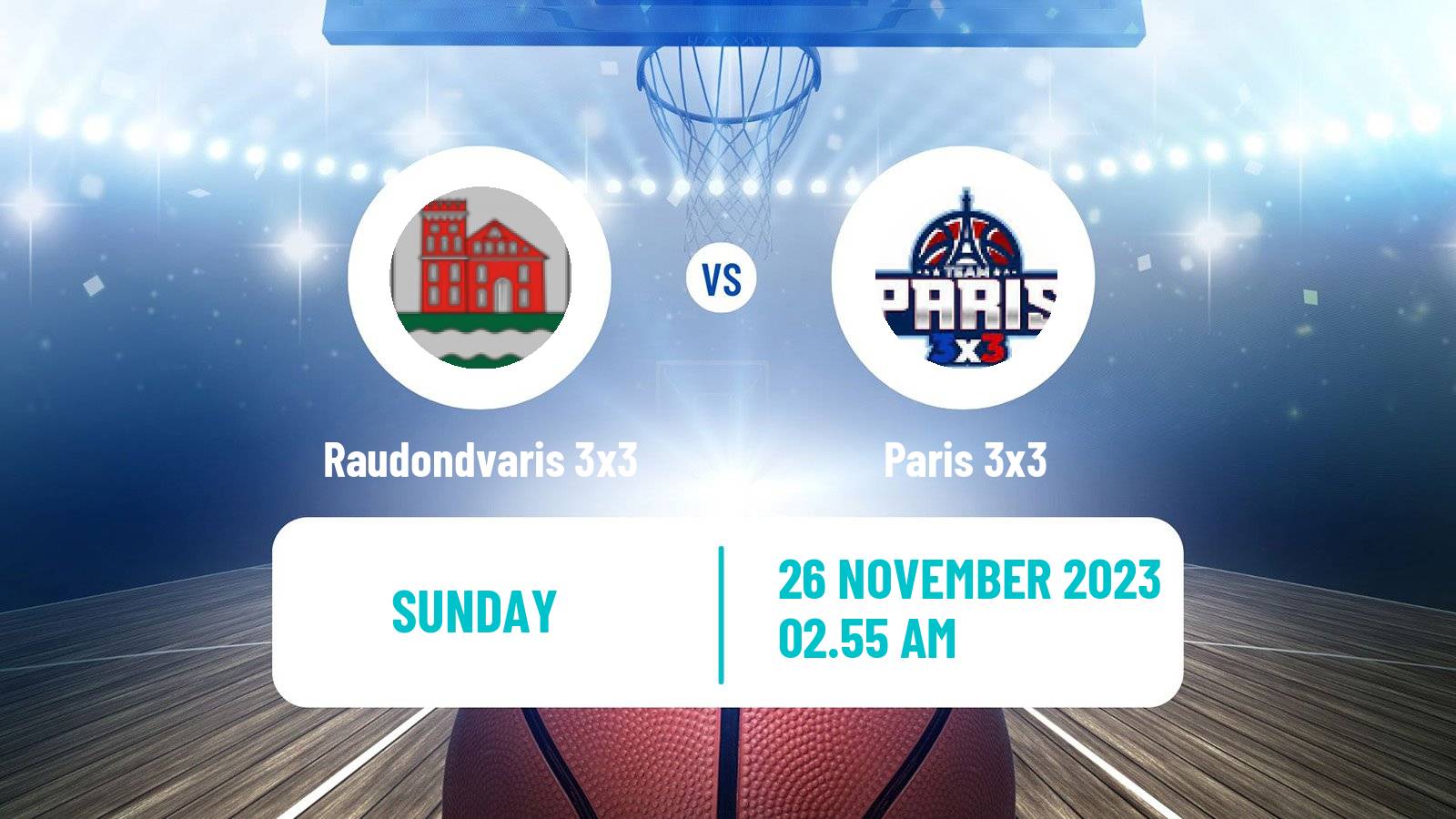 Basketball World Tour Hong Kong 3x3 Raudondvaris 3x3 - Paris 3x3