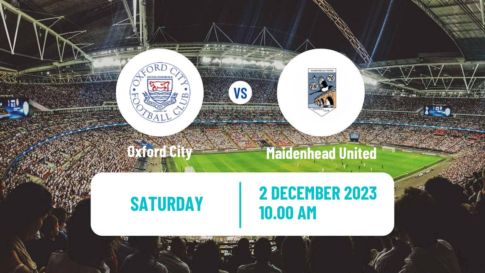 Soccer English National League Oxford City - Maidenhead United