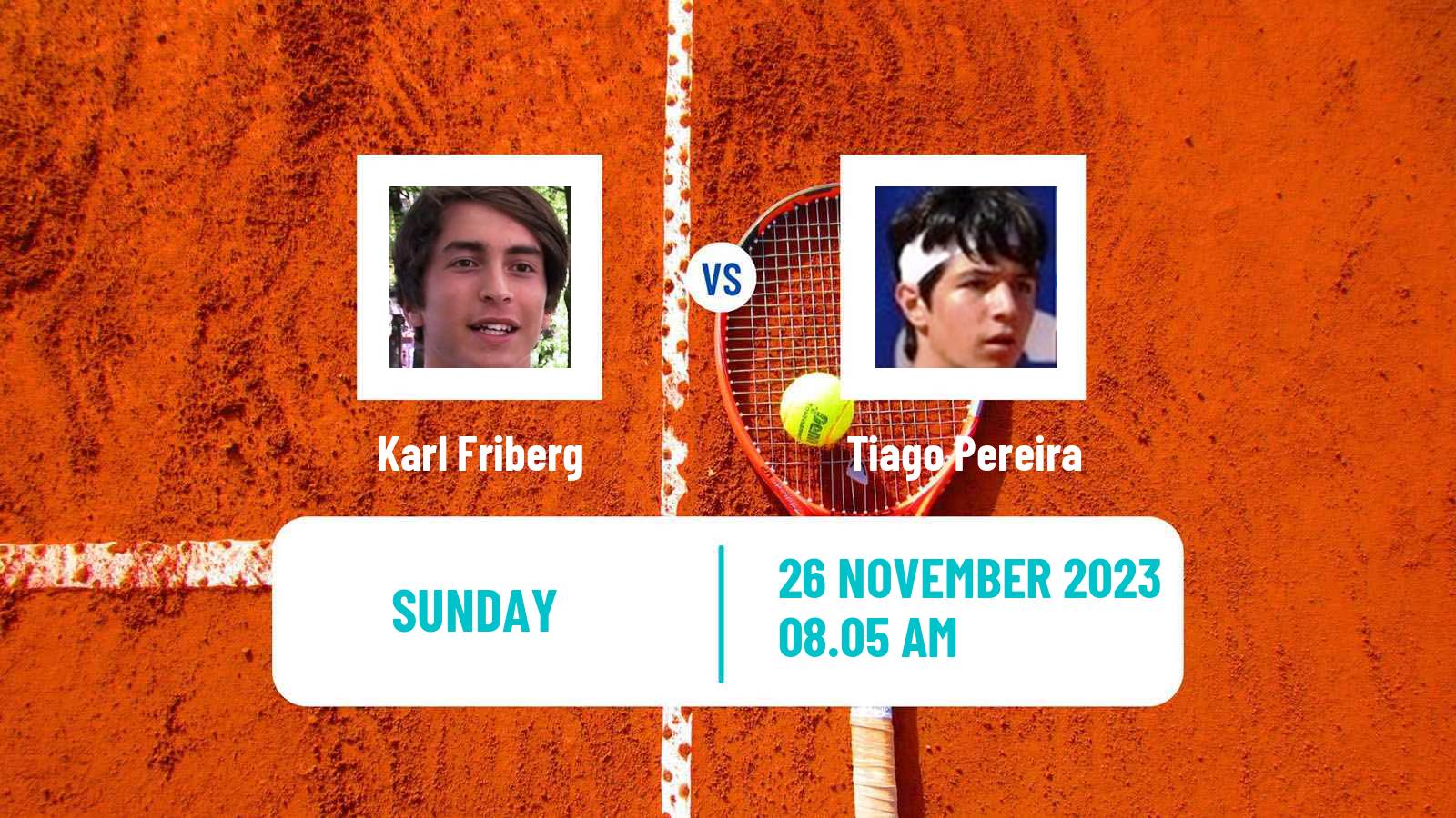 Tennis Maia Challenger Men Karl Friberg - Tiago Pereira