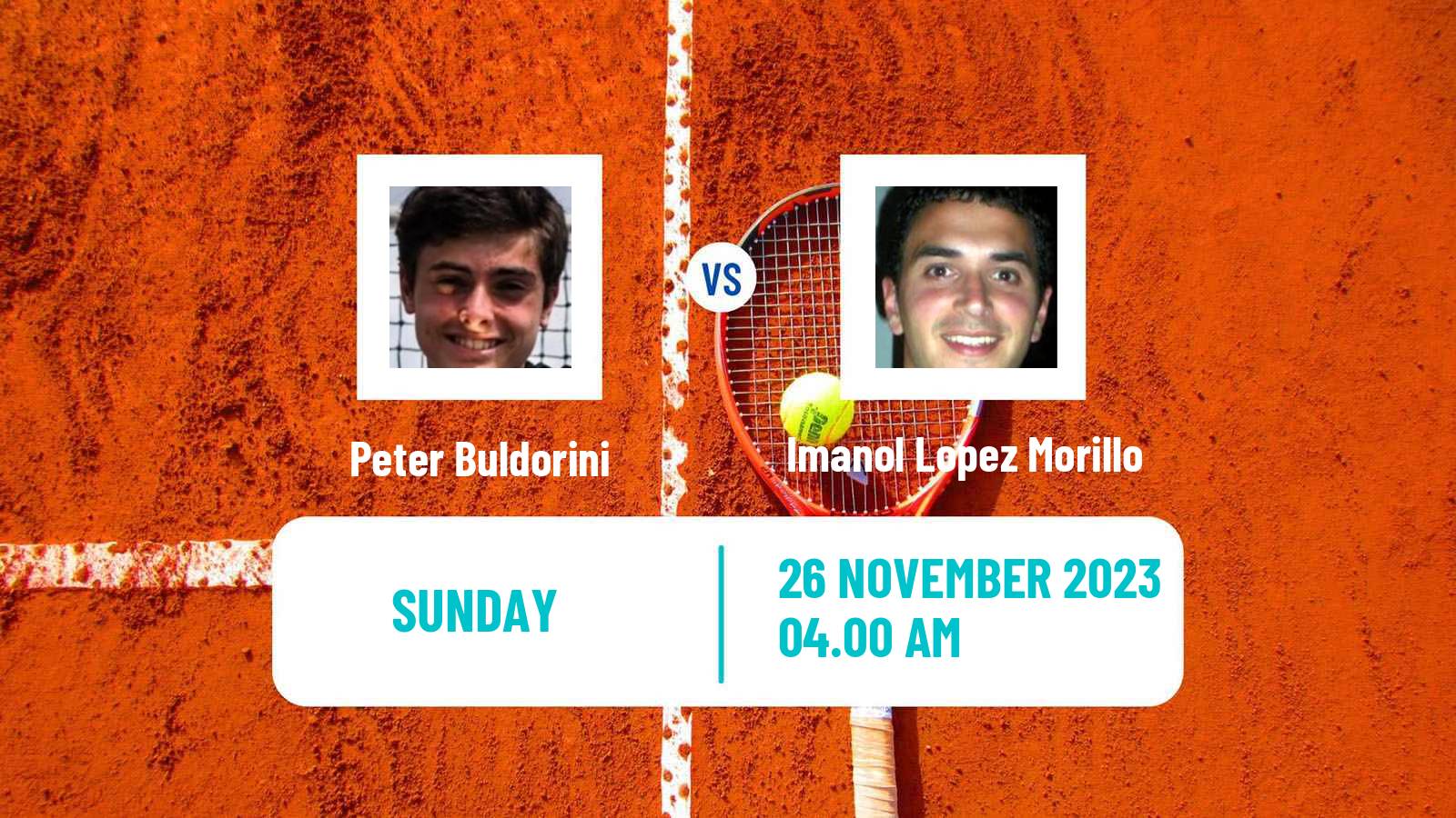 Tennis Maspalomas Challenger Men Peter Buldorini - Imanol Lopez Morillo