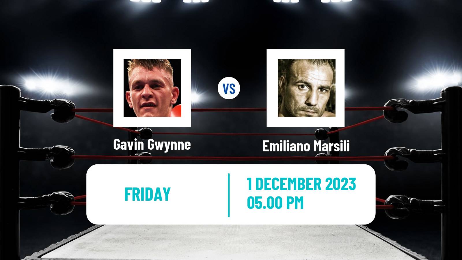 Boxing Lightweight EBU Title Men Gavin Gwynne - Emiliano Marsili