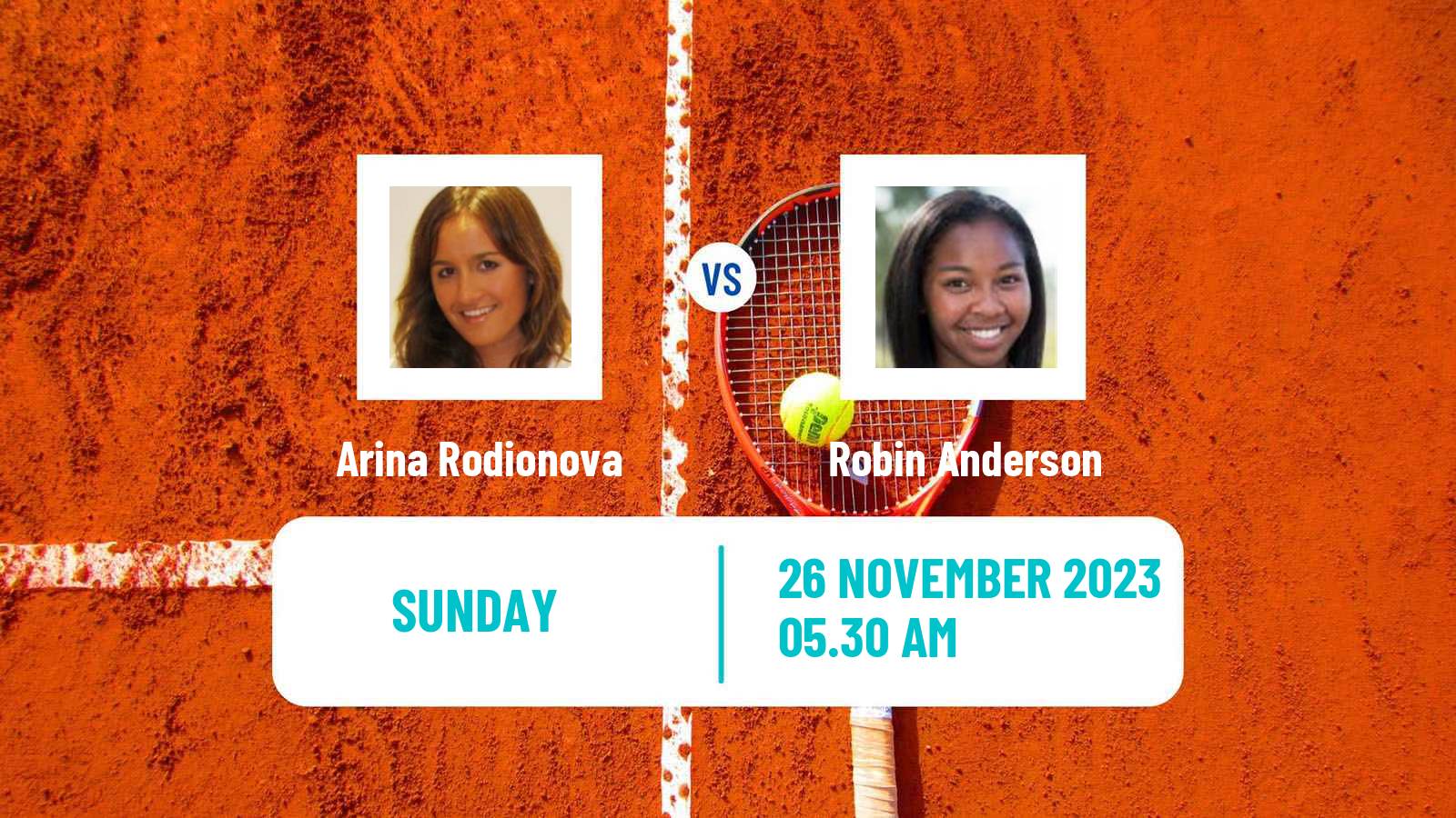 Tennis ITF W25 Lousada Women Arina Rodionova - Robin Anderson