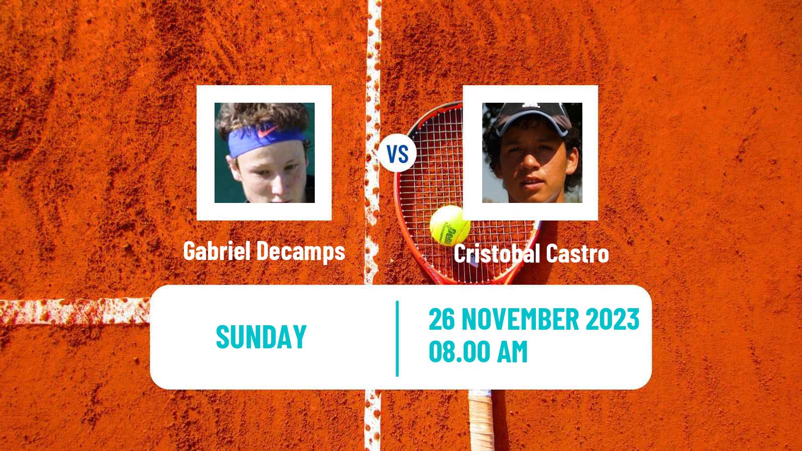 Tennis Temuco Challenger Men Gabriel Decamps - Cristobal Castro