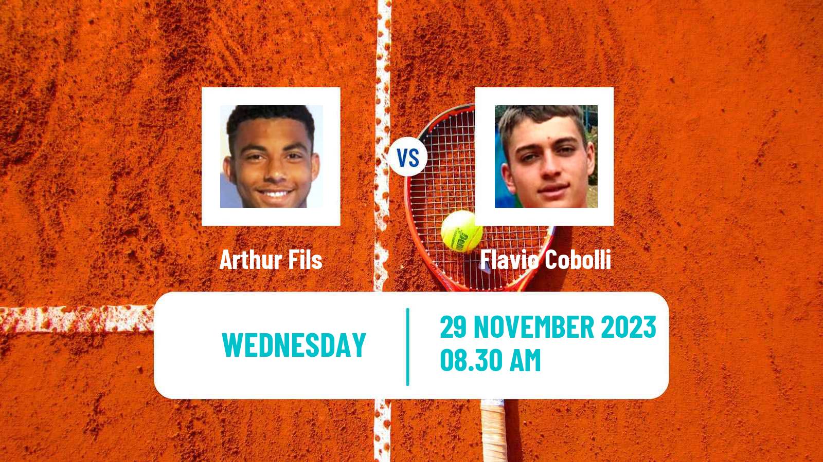 Tennis ATP Next Gen Finals Arthur Fils - Flavio Cobolli