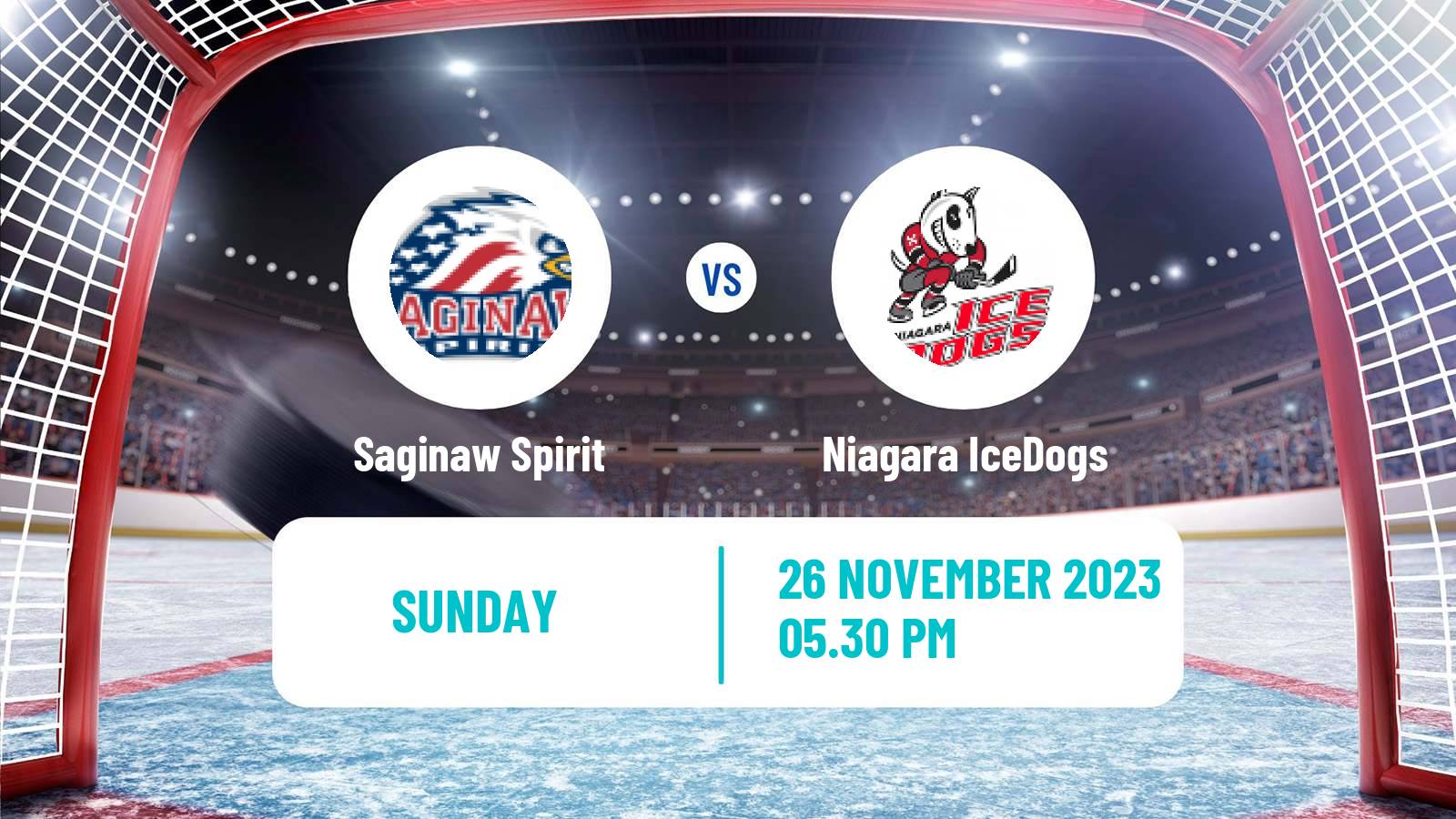 Hockey OHL Saginaw Spirit - Niagara IceDogs