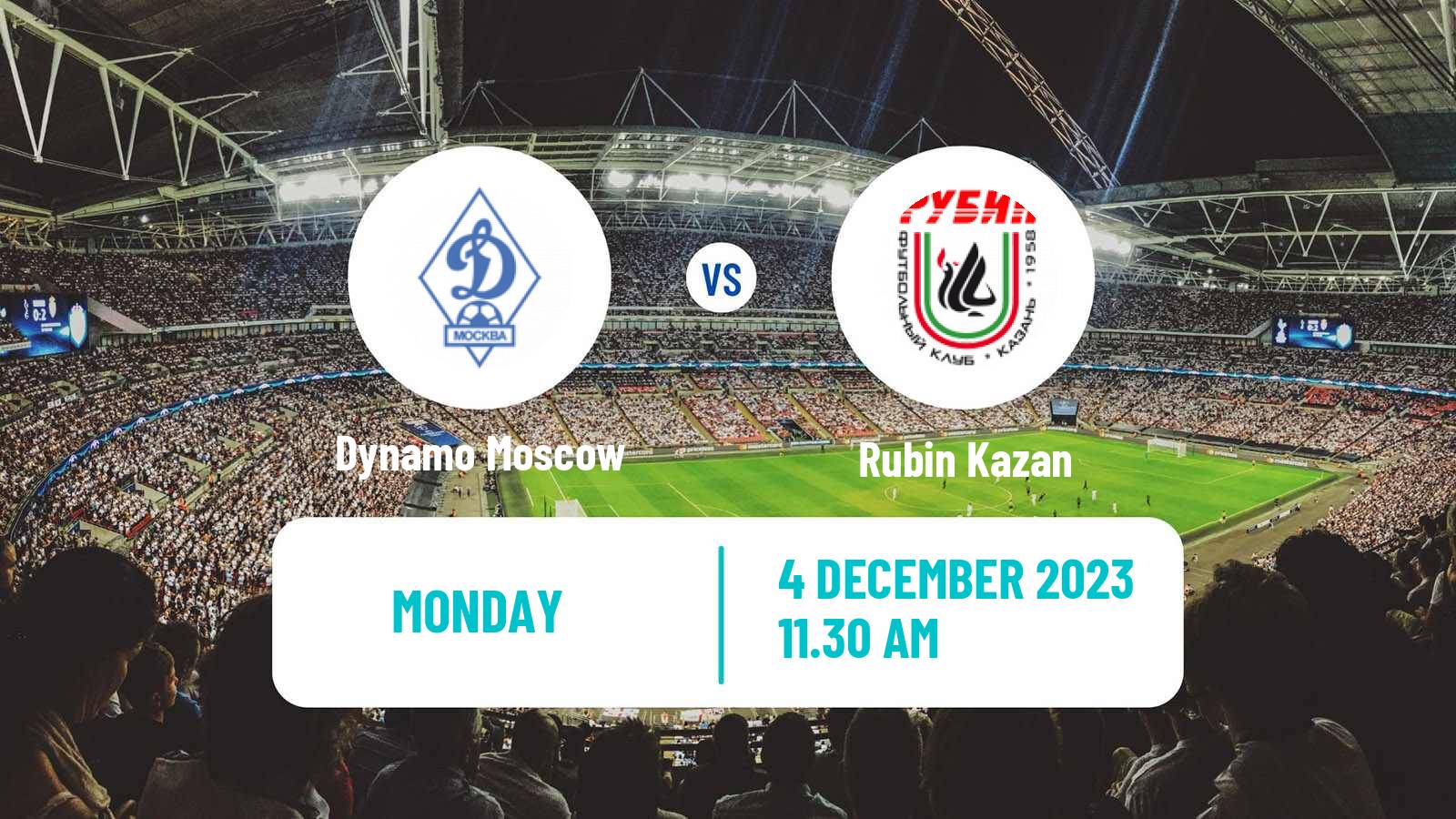 Soccer Russian Premier League Dynamo Moscow - Rubin Kazan