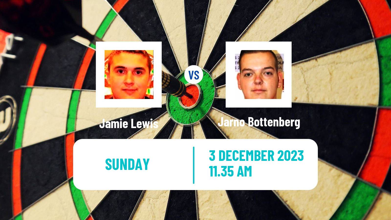 Darts Wdf World Championship Jamie Lewis - Jarno Bottenberg