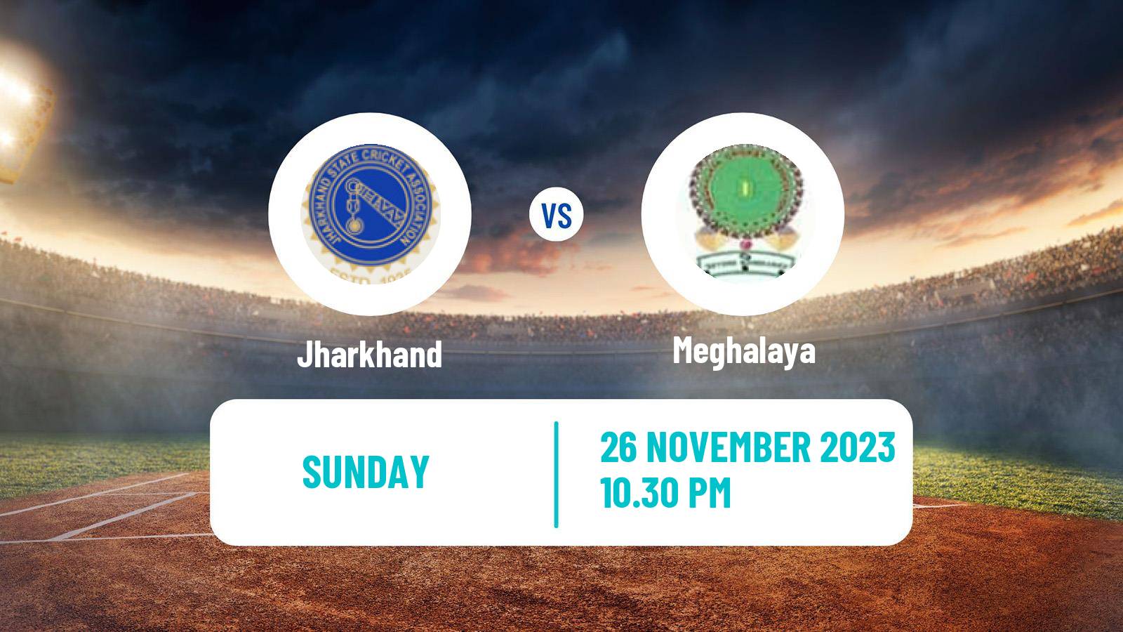Cricket Vijay Hazare Trophy Jharkhand - Meghalaya