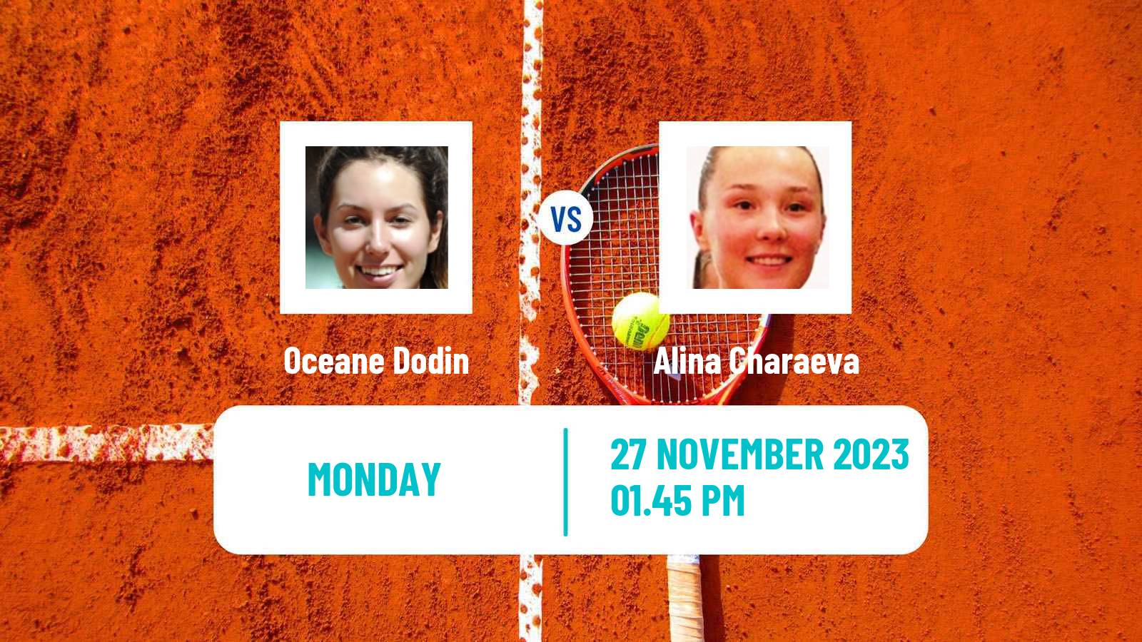 Tennis Andorra Challenger Women Oceane Dodin - Alina Charaeva