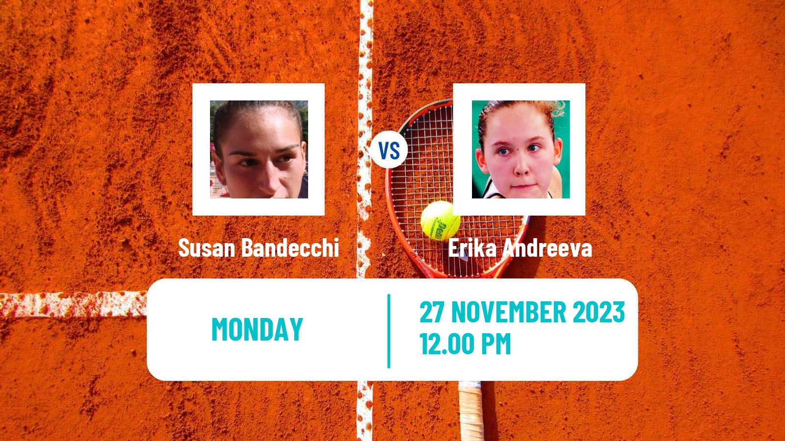 Tennis Andorra Challenger Women Susan Bandecchi - Erika Andreeva