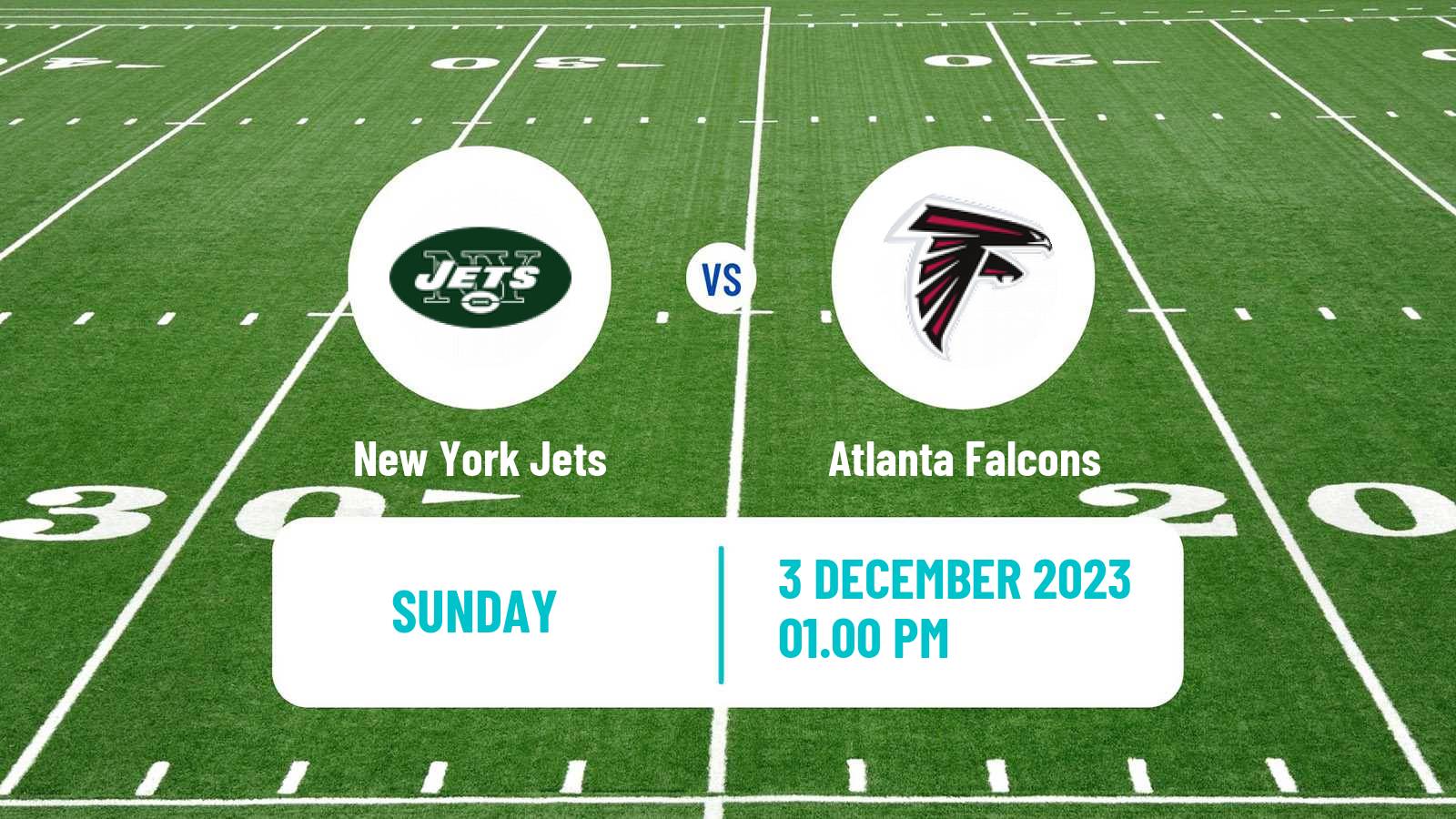 American football NFL New York Jets - Atlanta Falcons