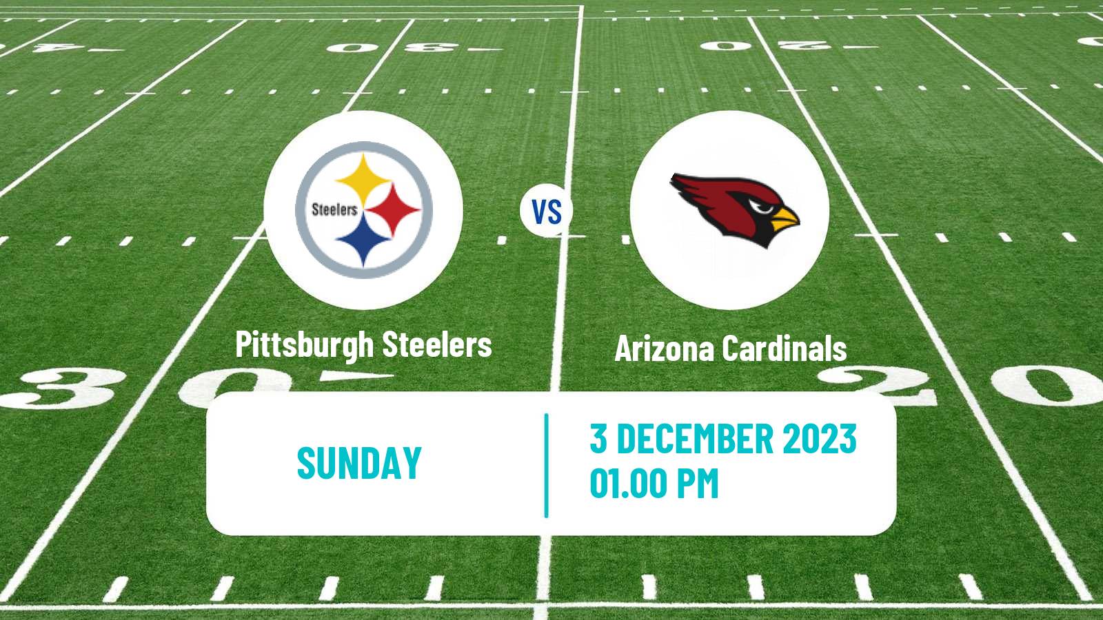 American football NFL Pittsburgh Steelers - Arizona Cardinals