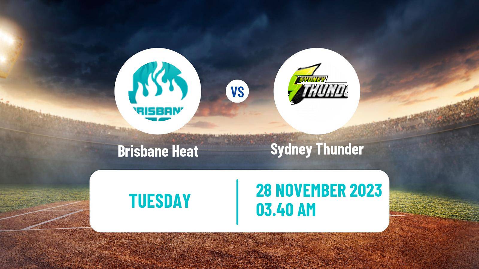 Cricket Australian Big Bash T20 Women Brisbane Heat - Sydney Thunder