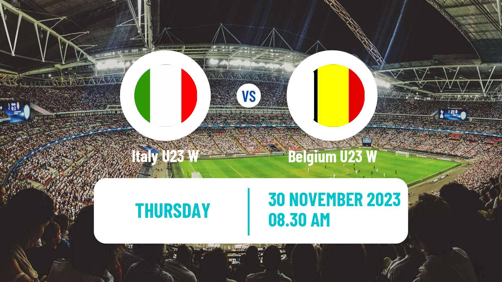 Soccer Friendly International Women Italy U23 W - Belgium U23 W