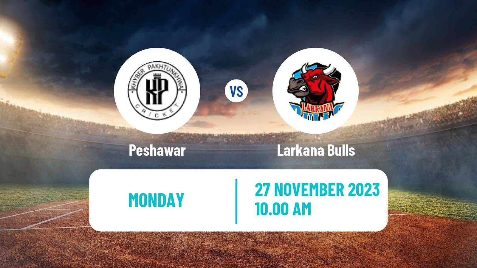 Cricket Pakistan T-20 Cup Peshawar - Larkana Bulls