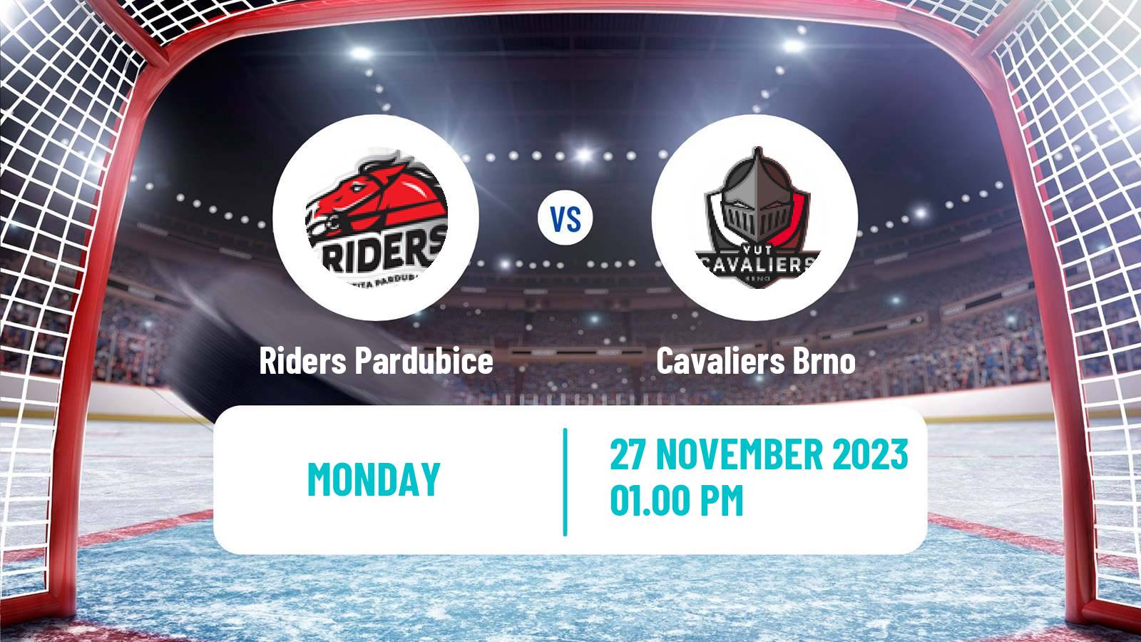 Hockey Czech ULLH Riders Pardubice - Cavaliers Brno