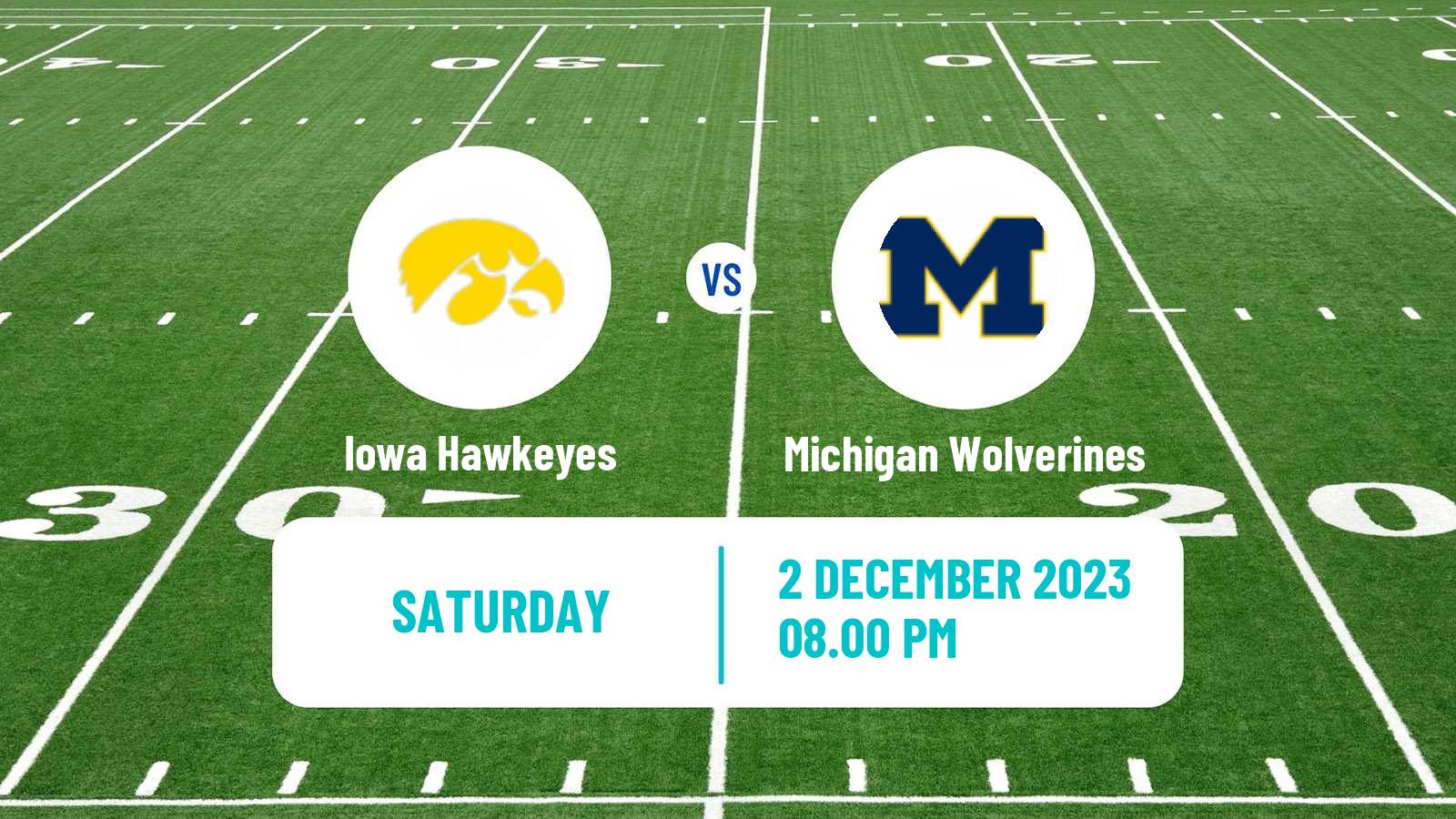 American football NCAA College Football Iowa Hawkeyes - Michigan Wolverines